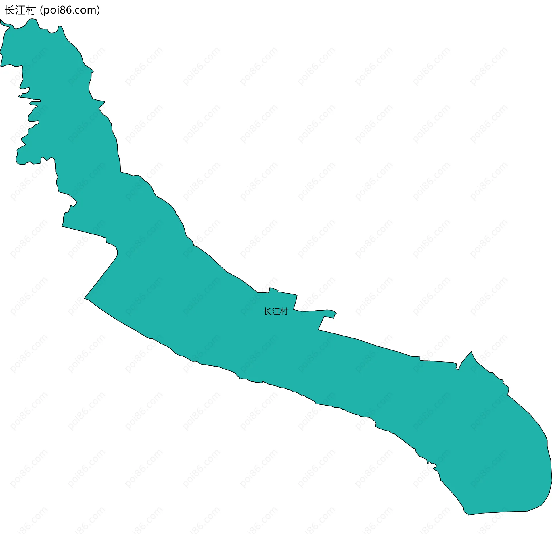 长江村边界地图