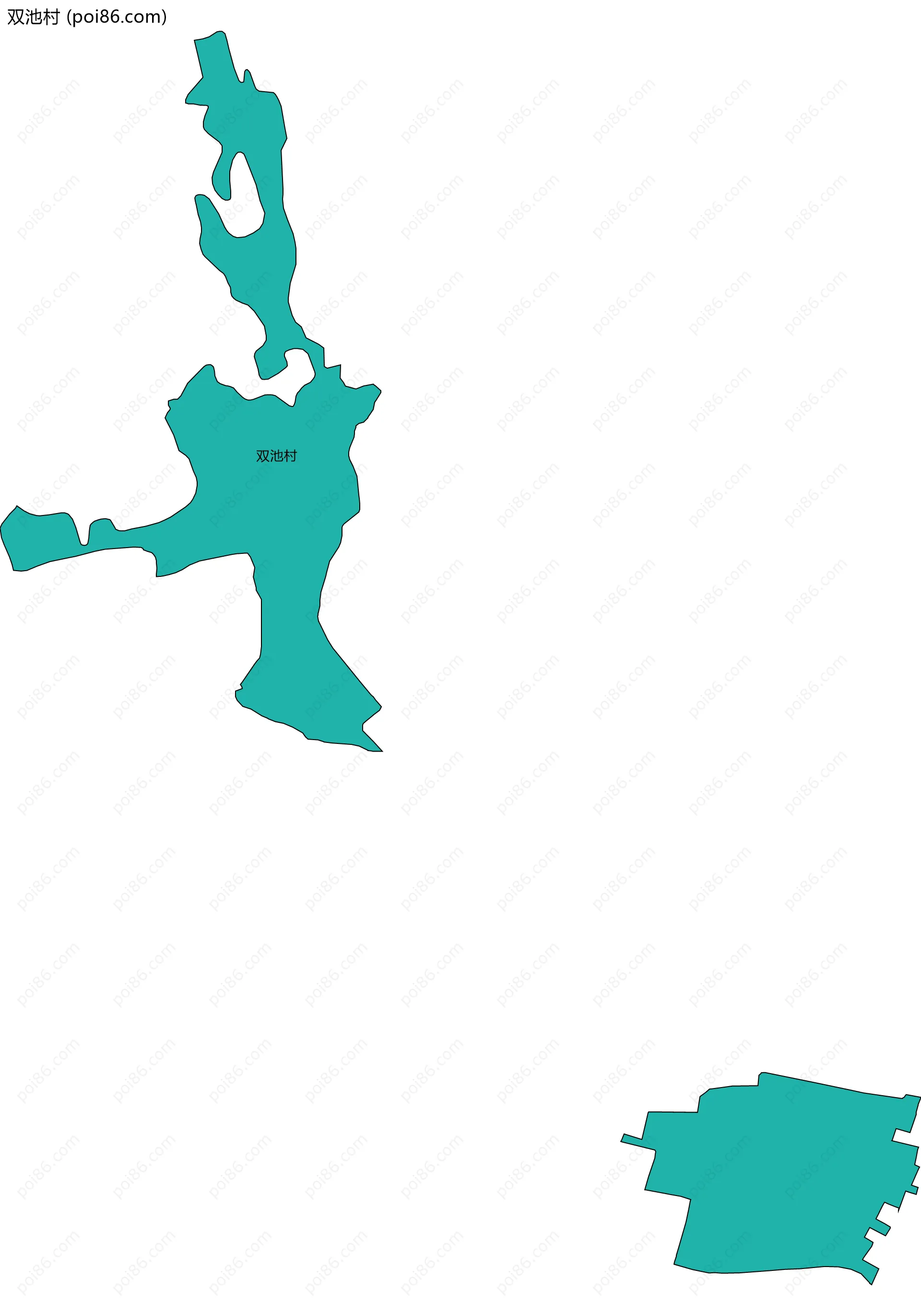 双池村边界地图