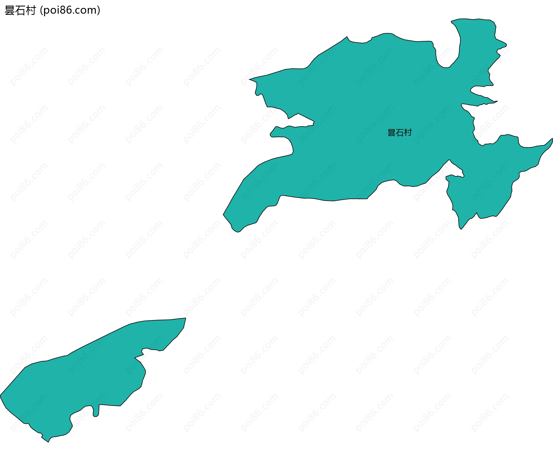 昙石村边界地图