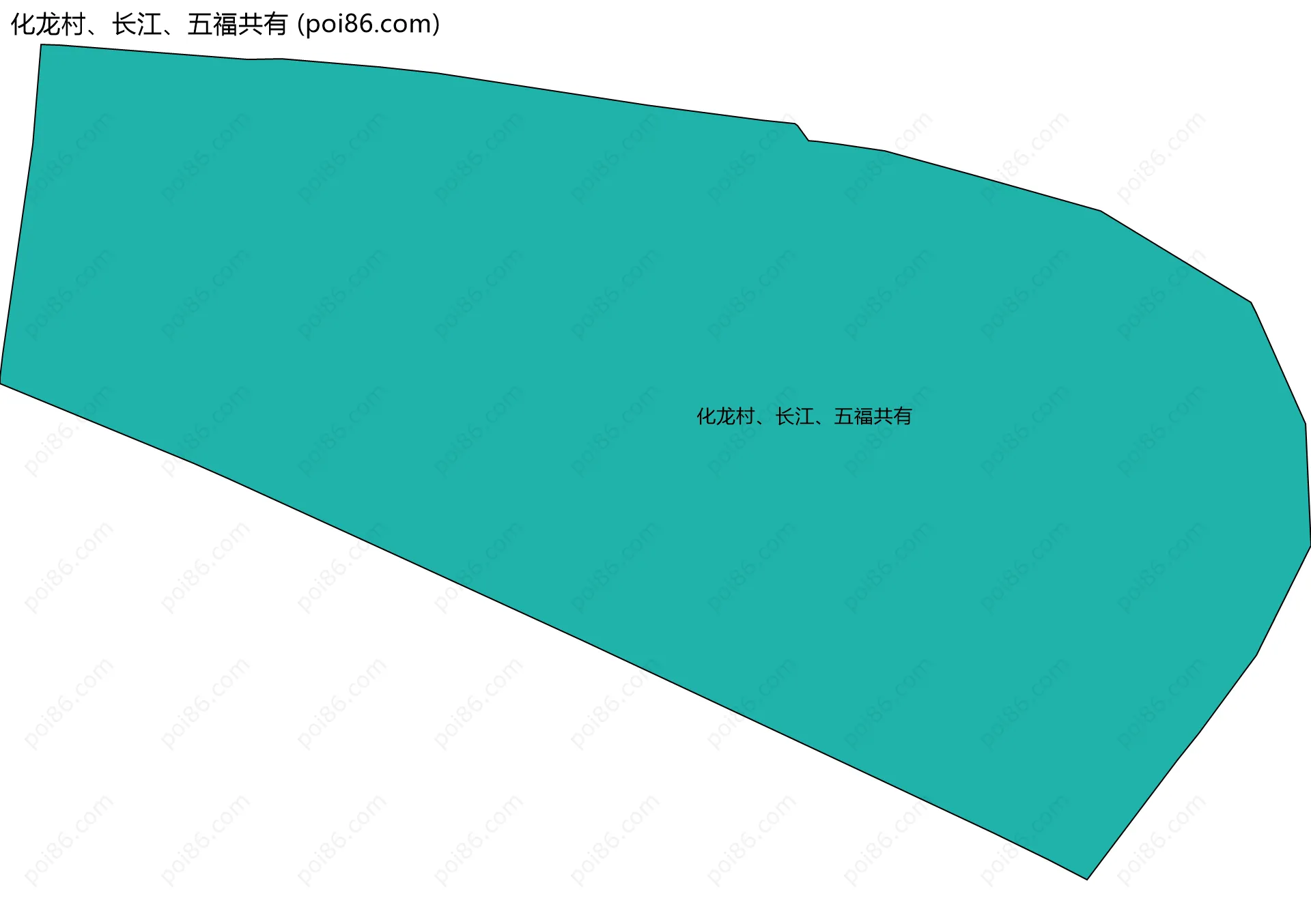 化龙村、长江、五福共有边界地图