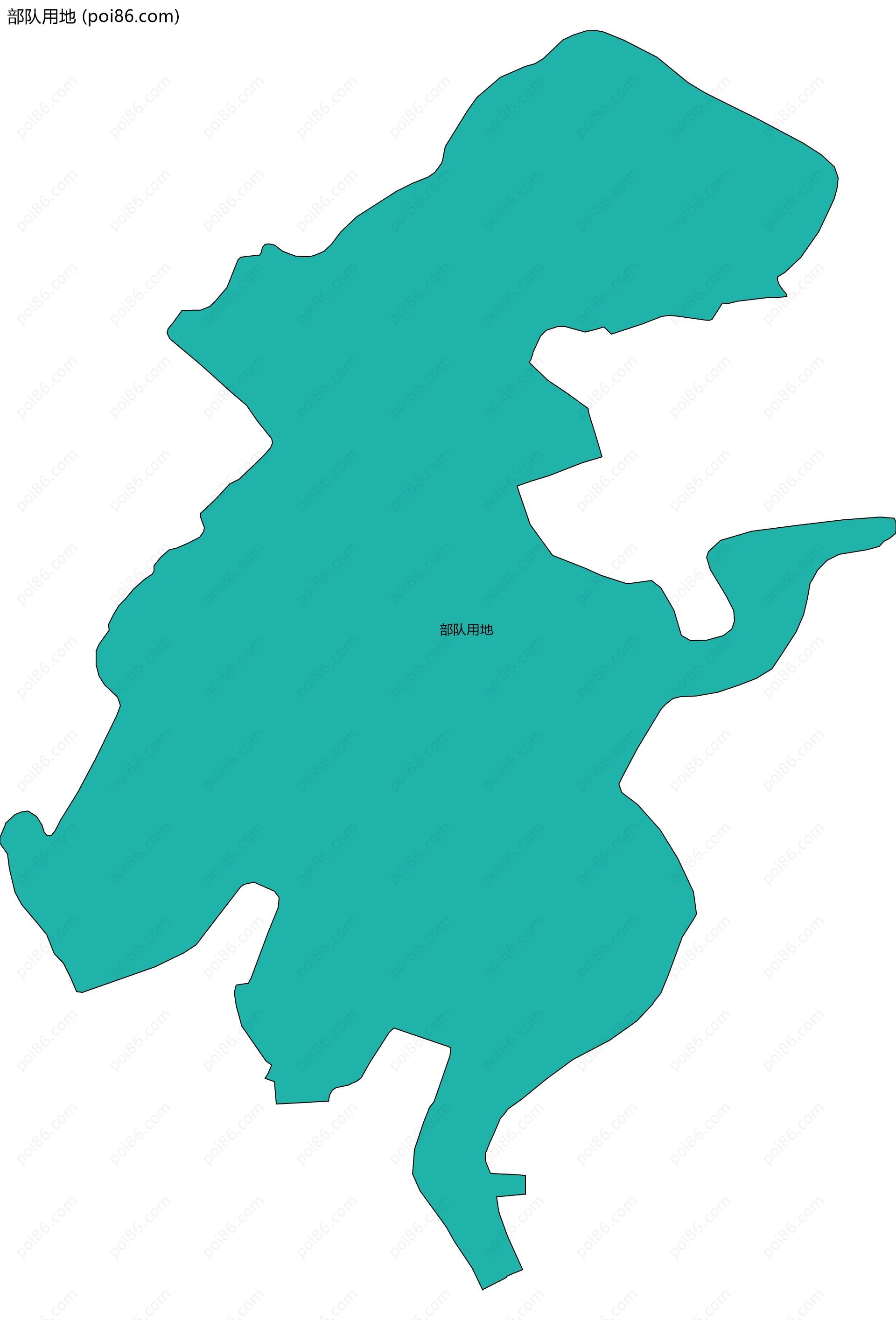 部队用地边界地图