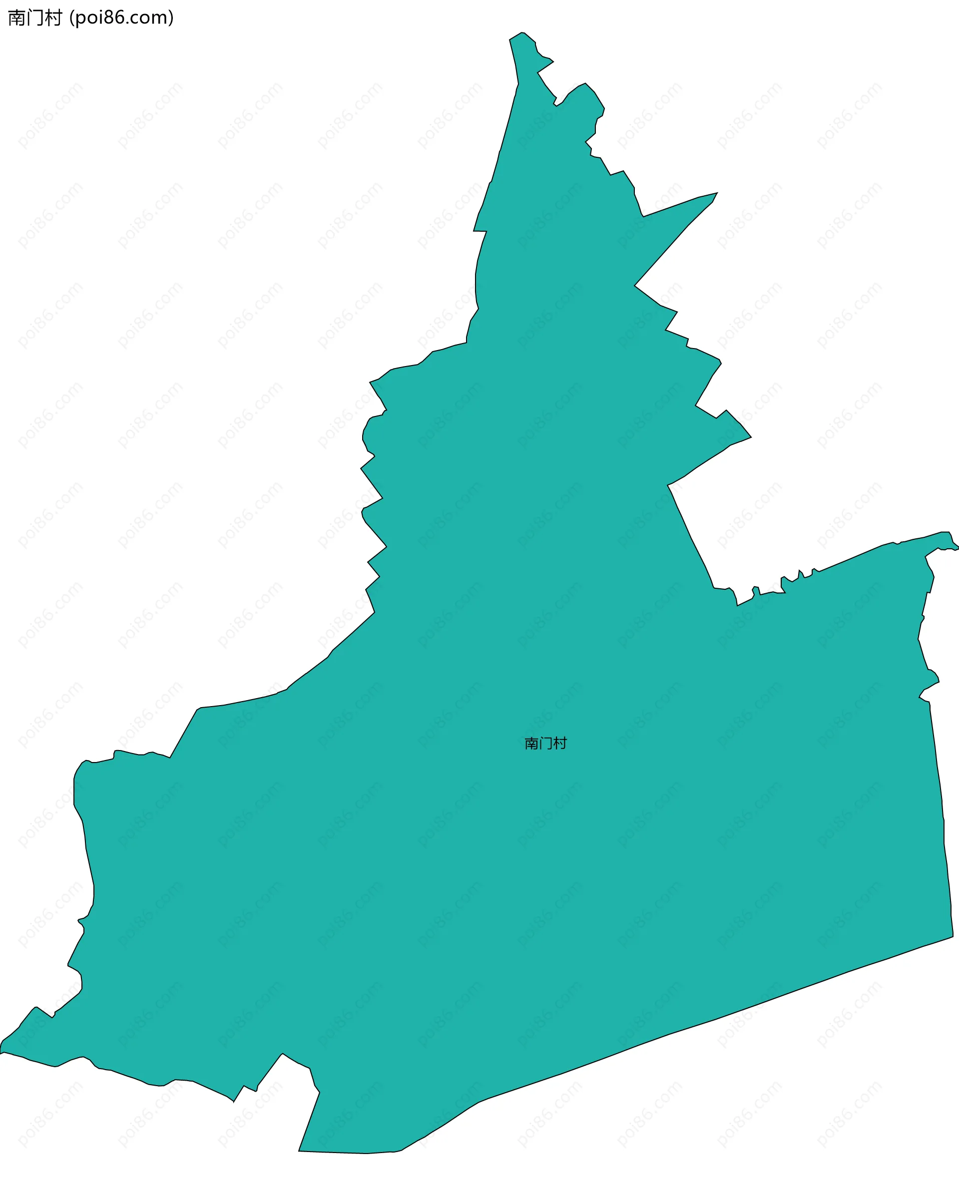 南门村边界地图