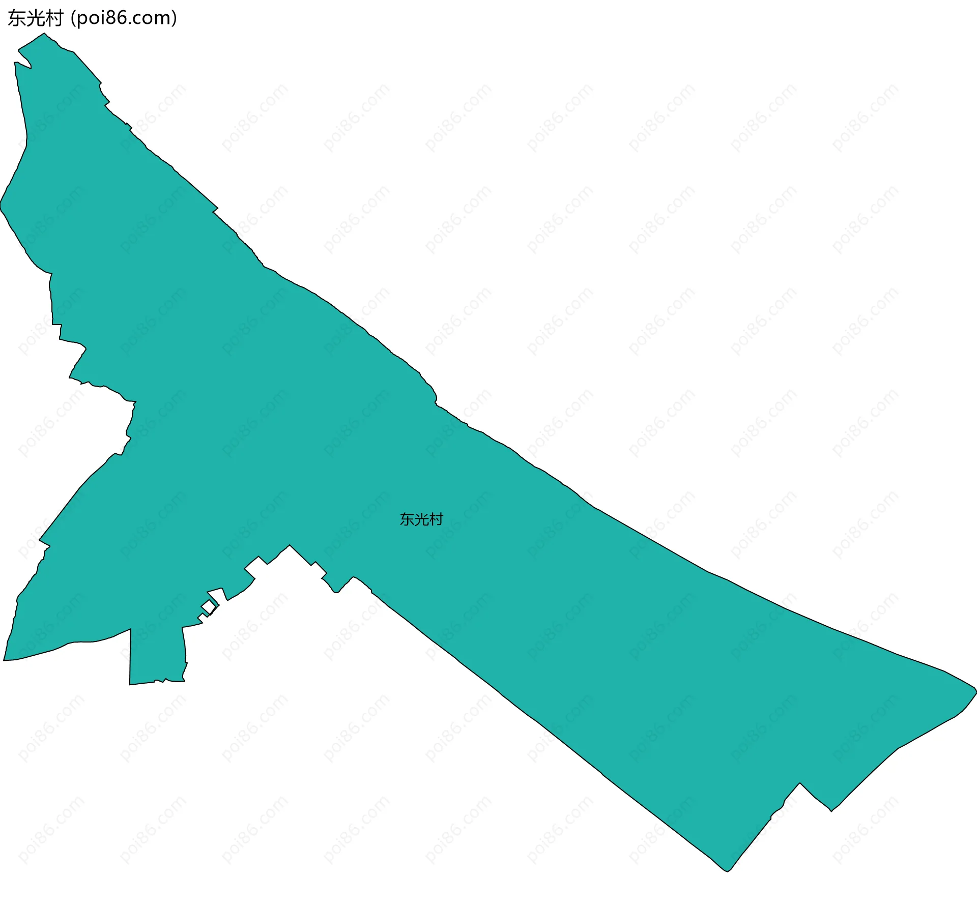 东光村边界地图