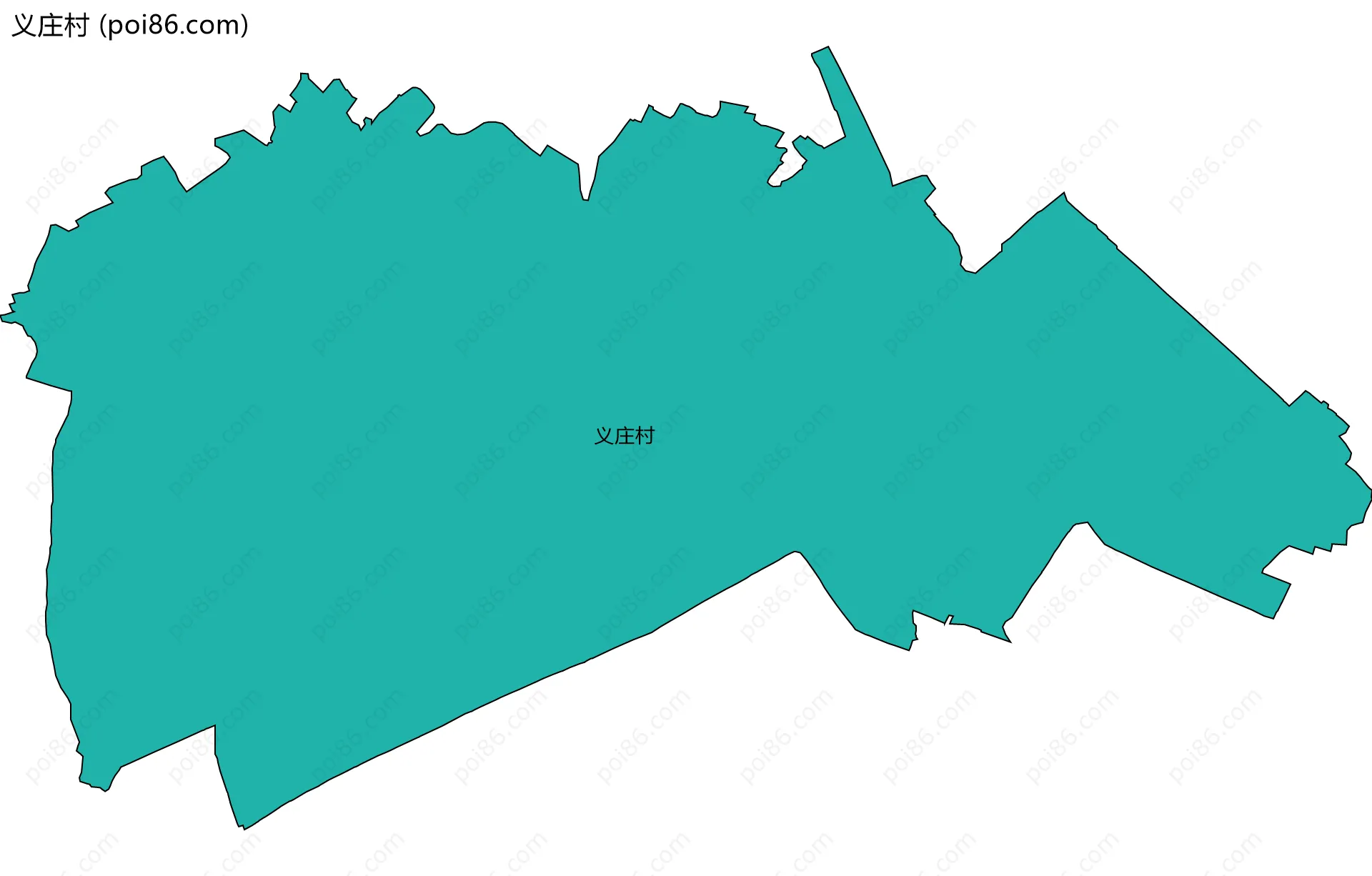 义庄村边界地图