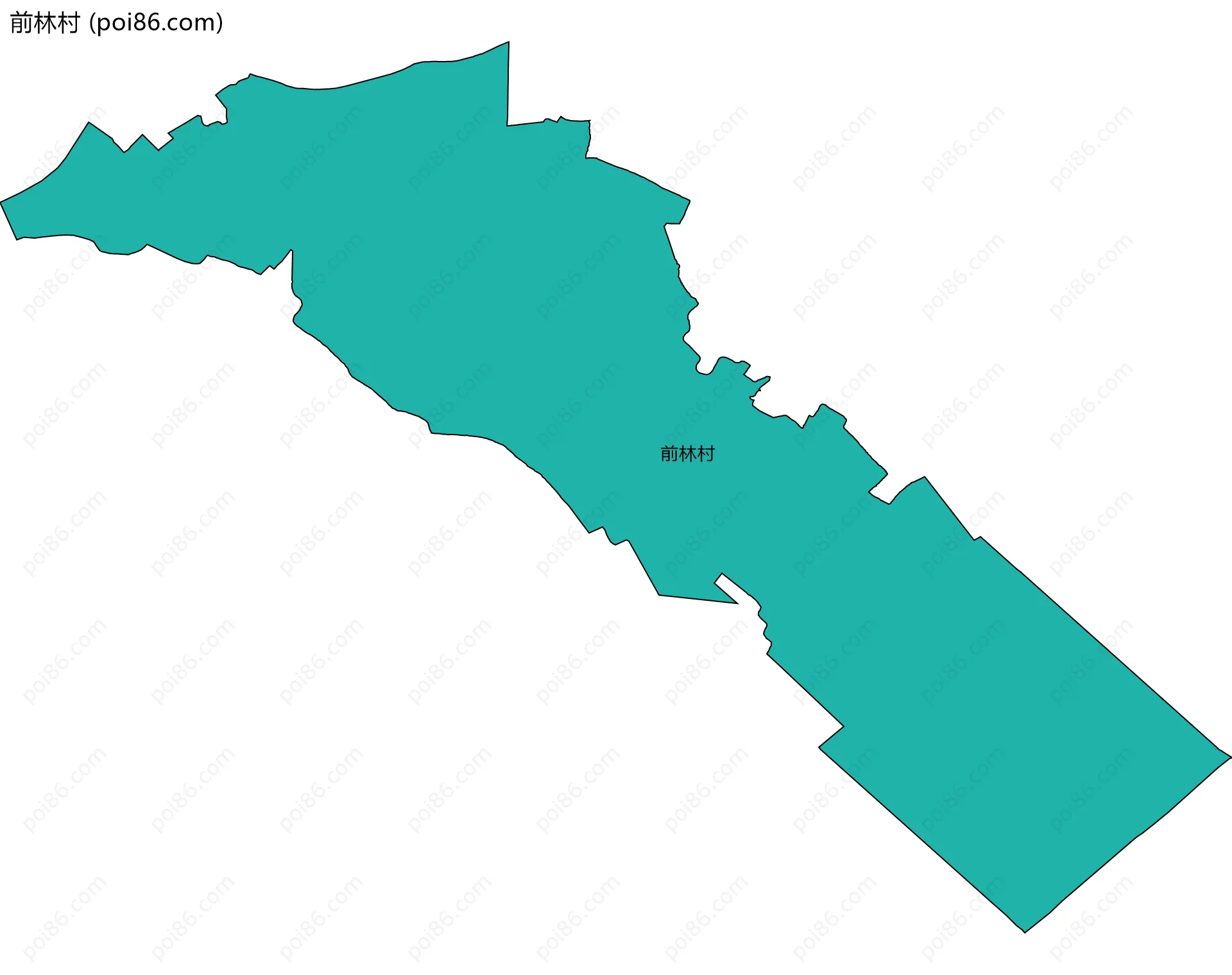 前林村边界地图