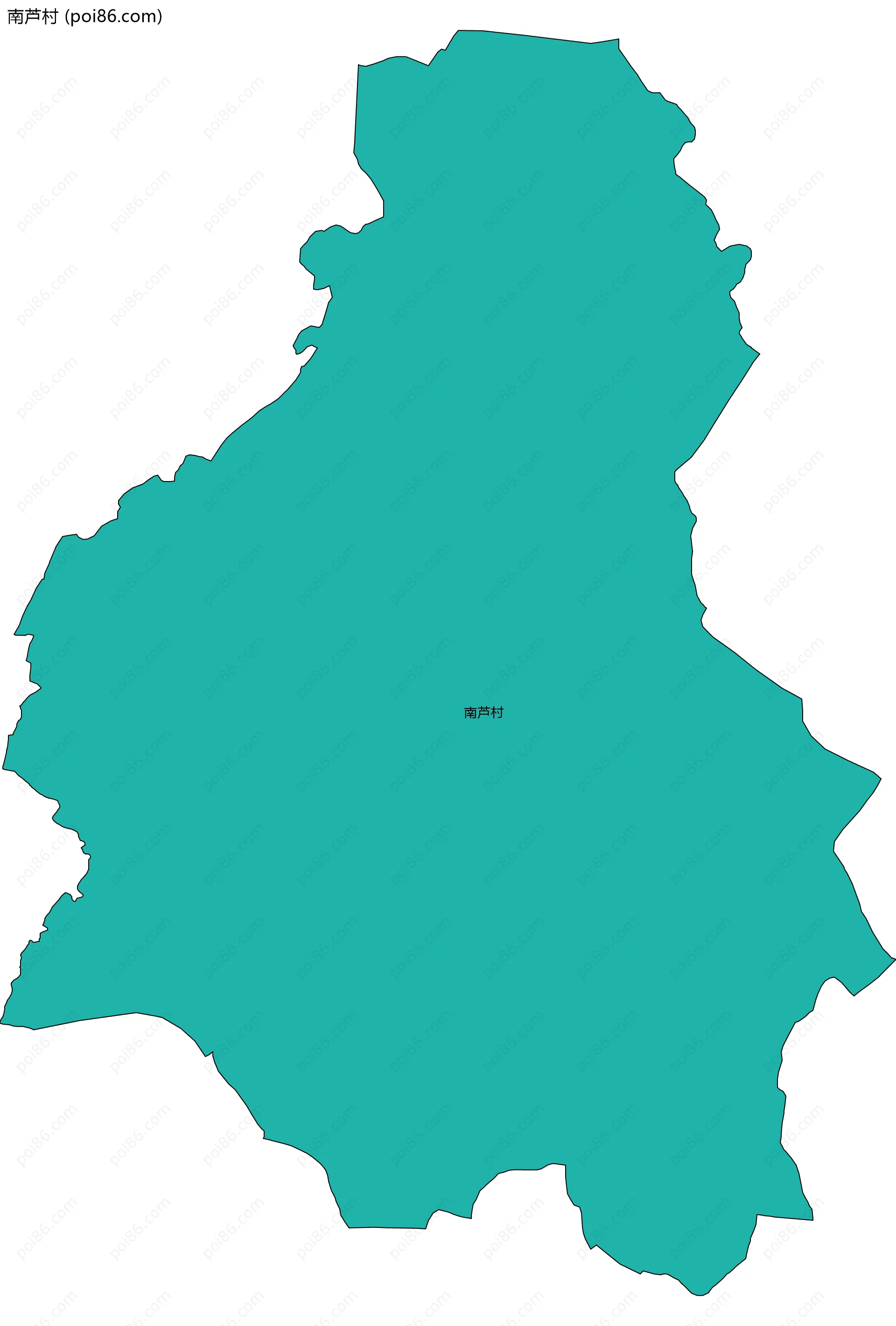 南芦村边界地图