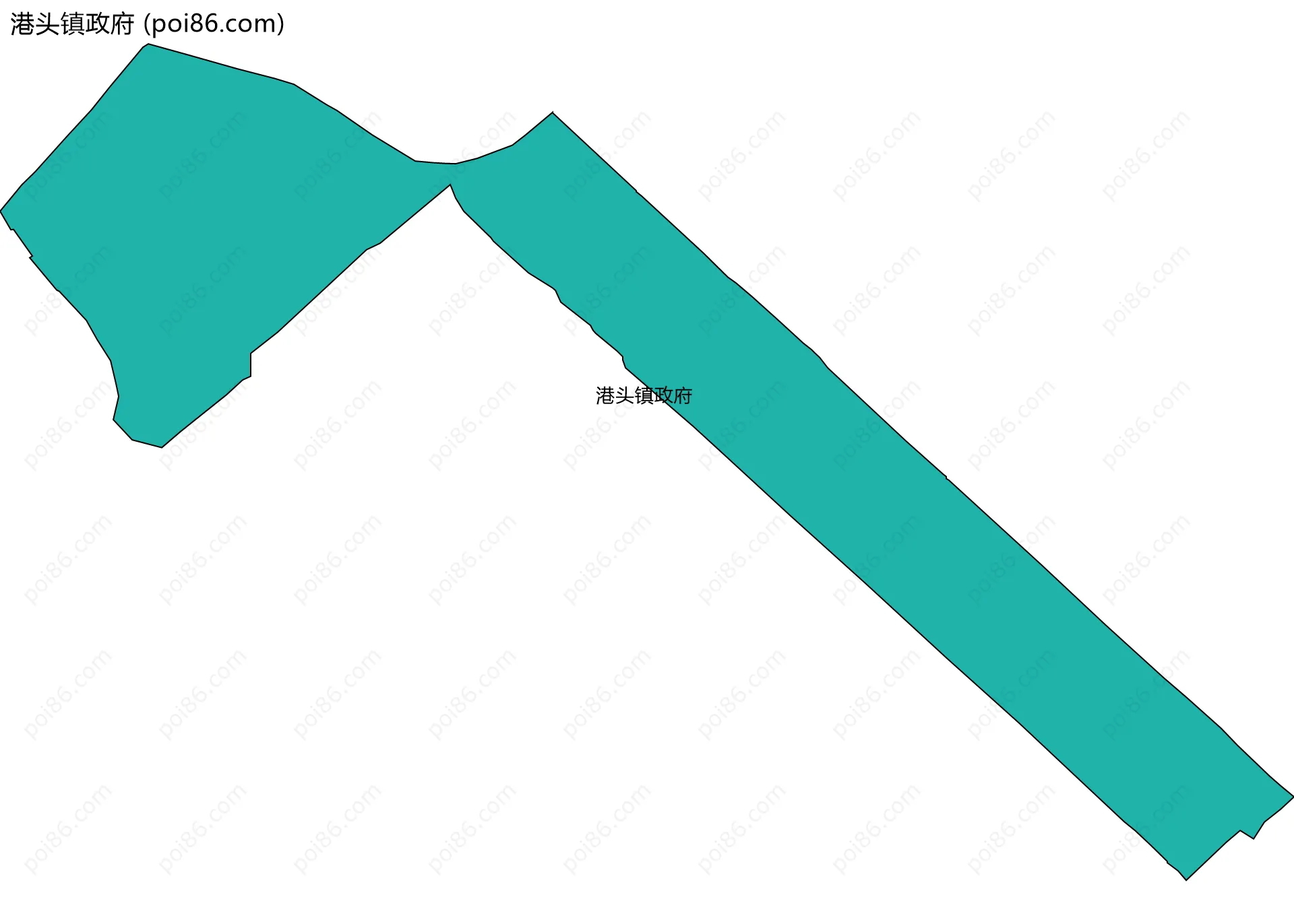 港头镇政府边界地图