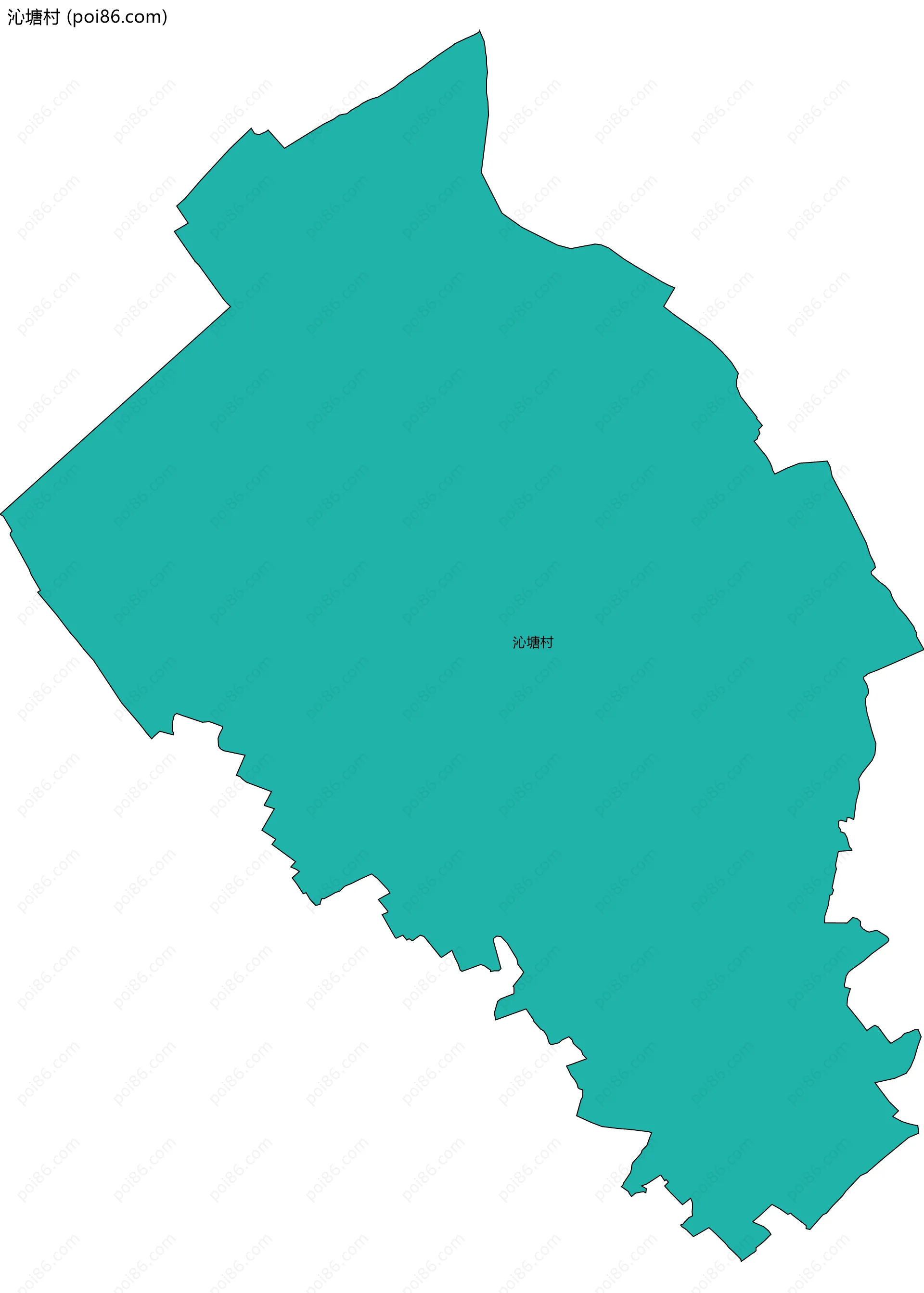 沁塘村边界地图