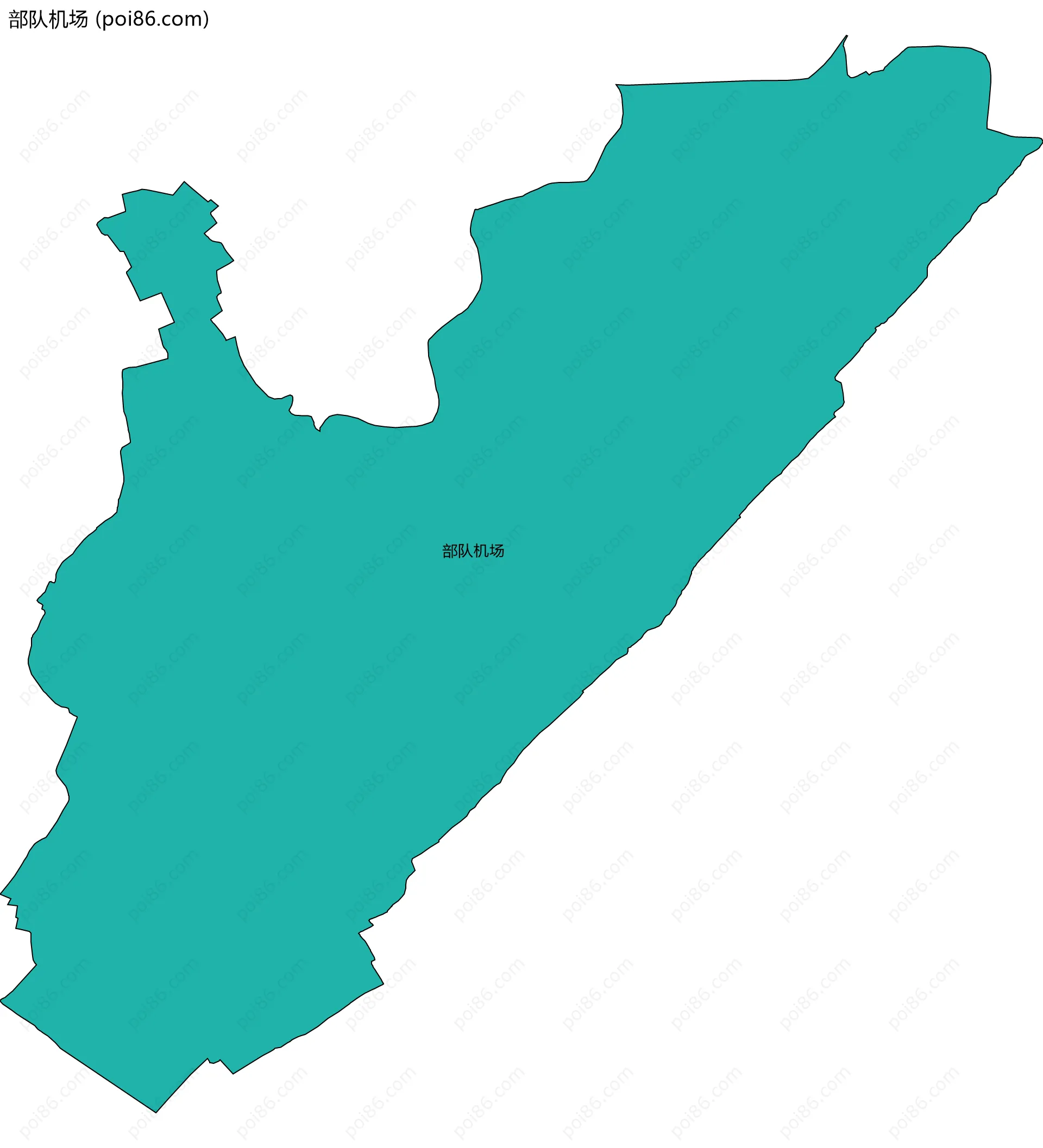 部队机场边界地图