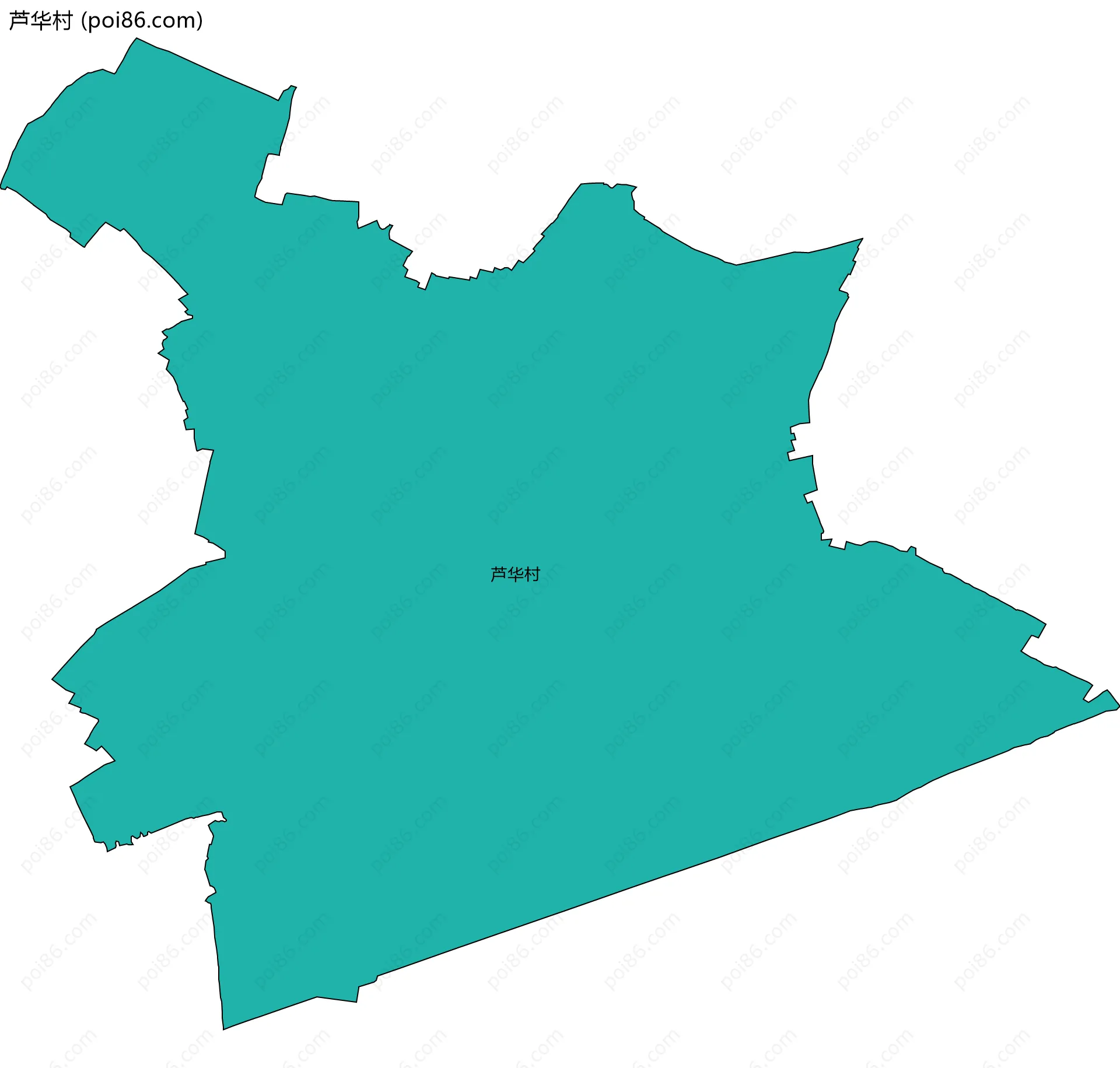 芦华村边界地图