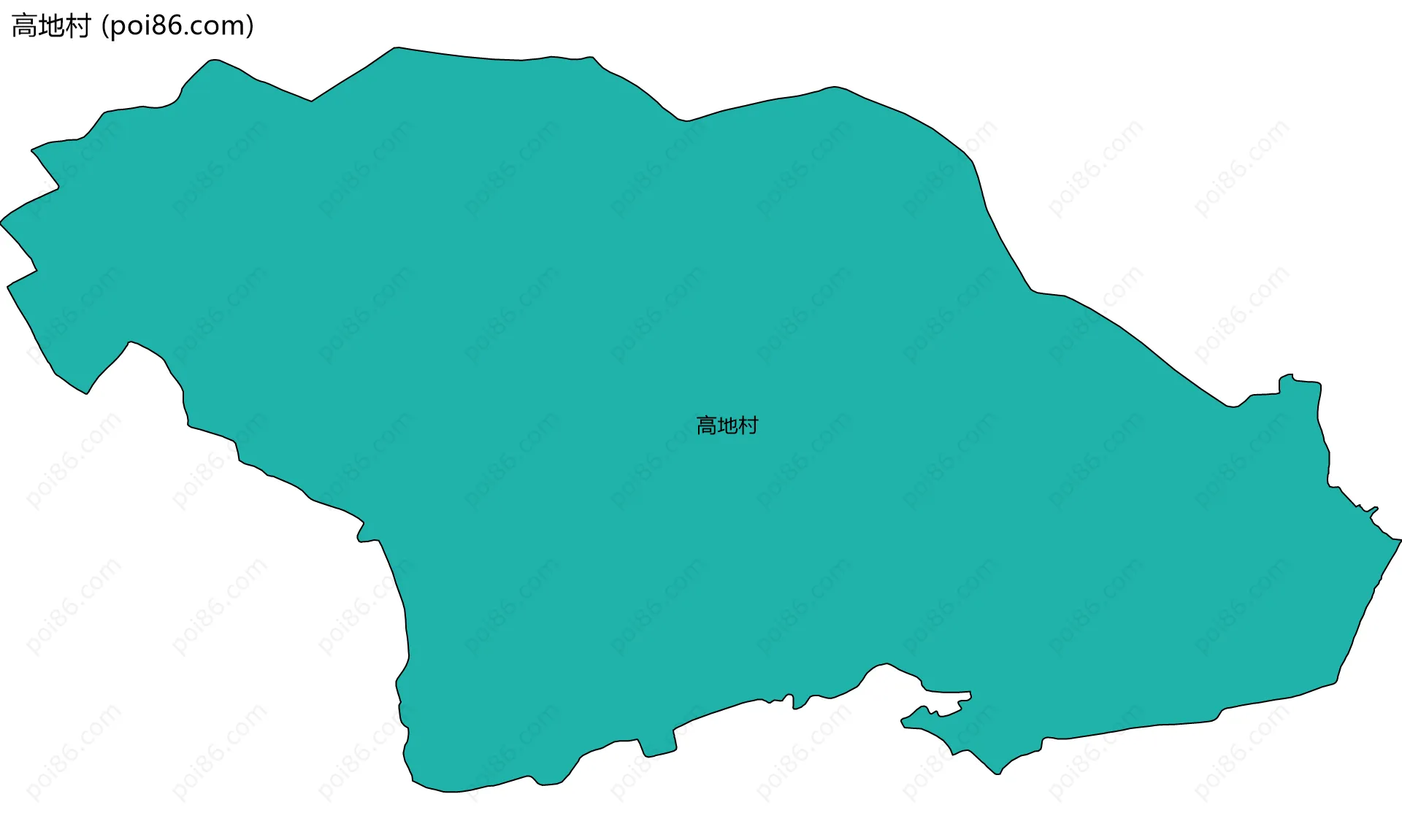 高地村边界地图