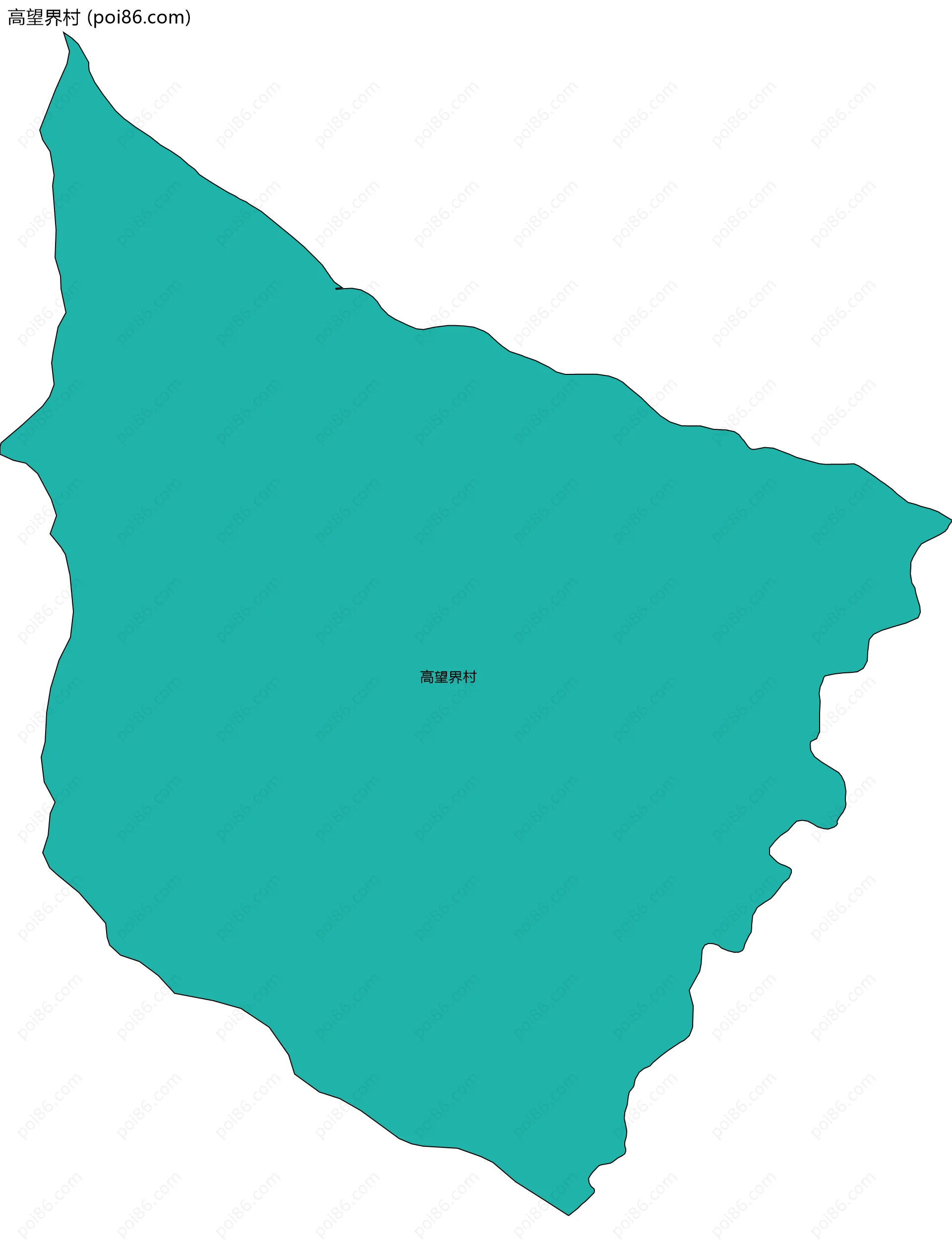 高望界村边界地图