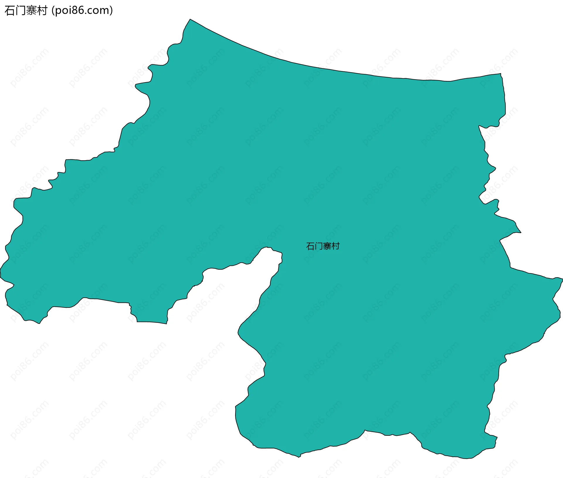 石门寨村边界地图
