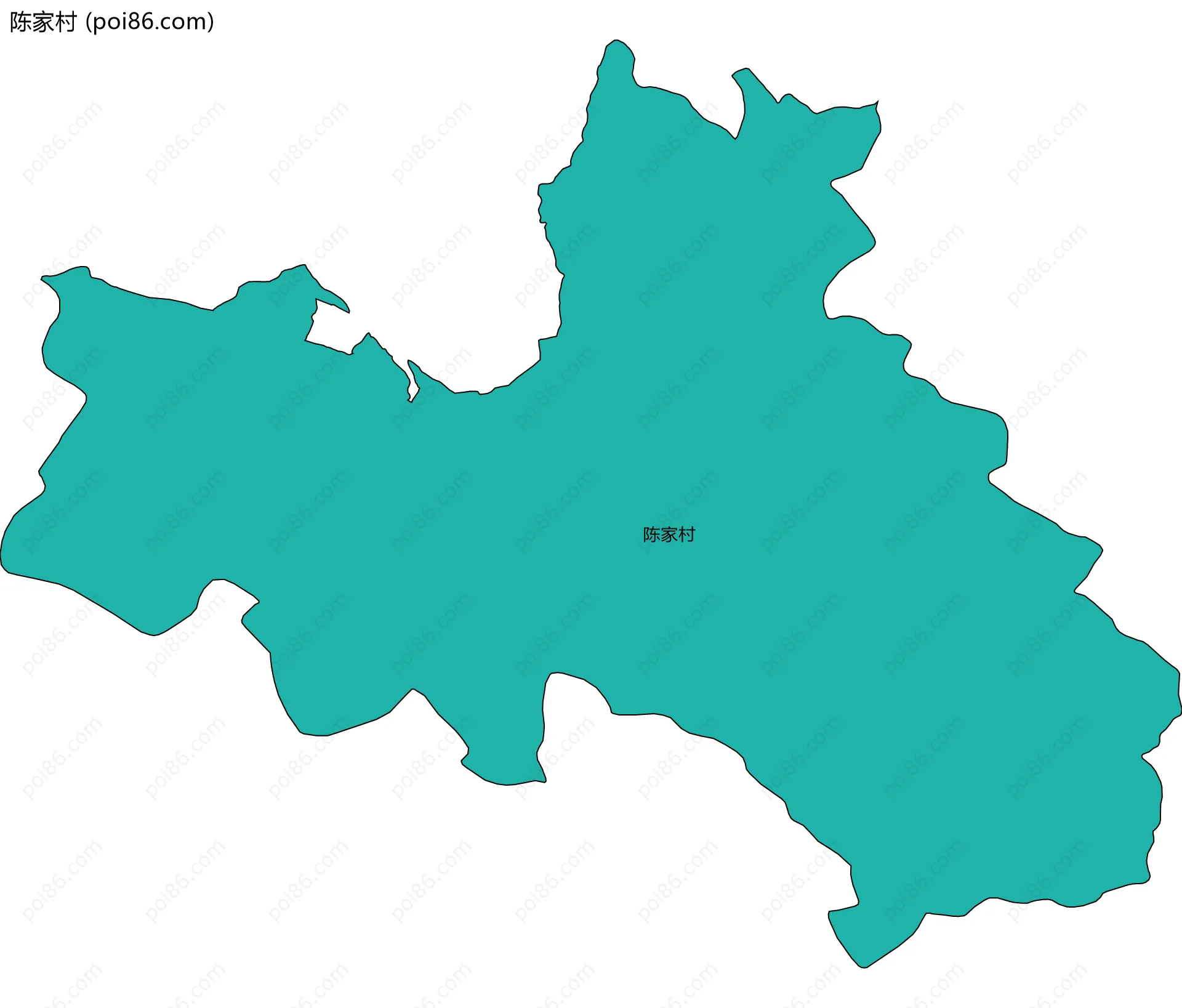 陈家村边界地图