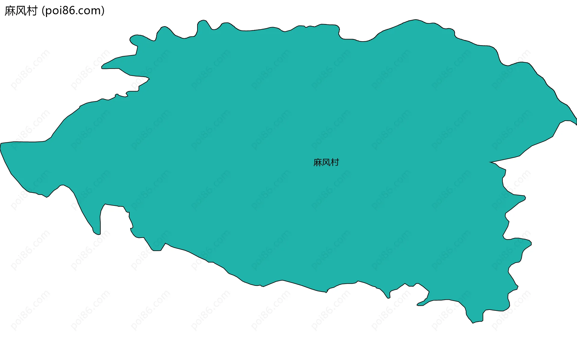 麻风村边界地图