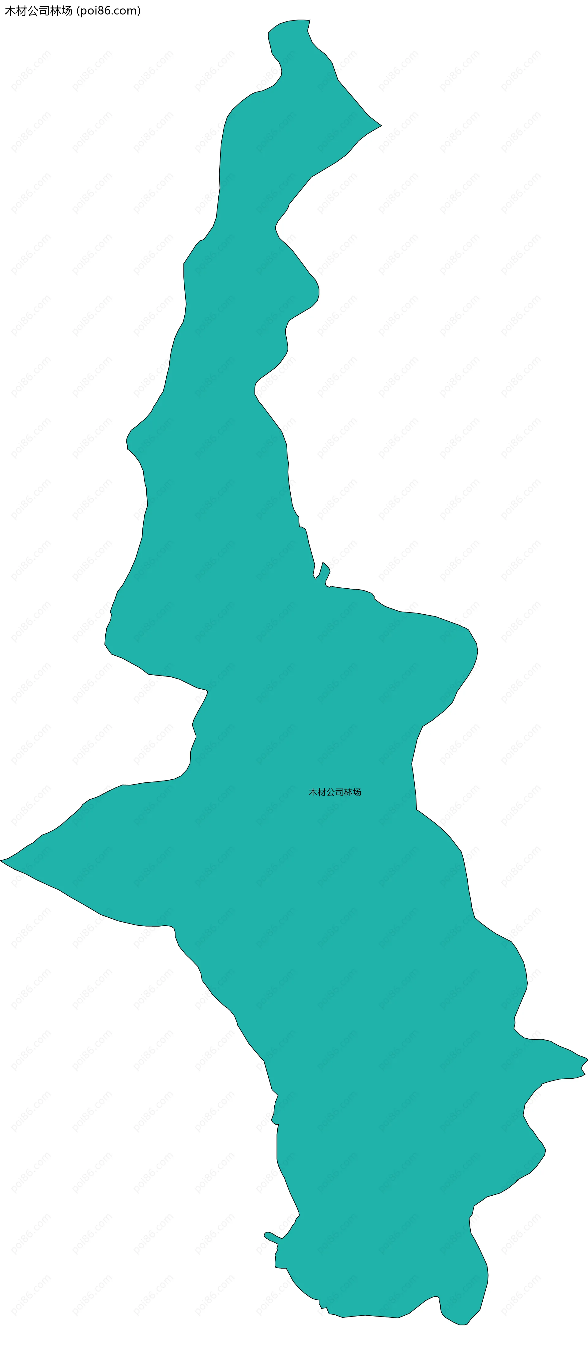 木材公司林场边界地图