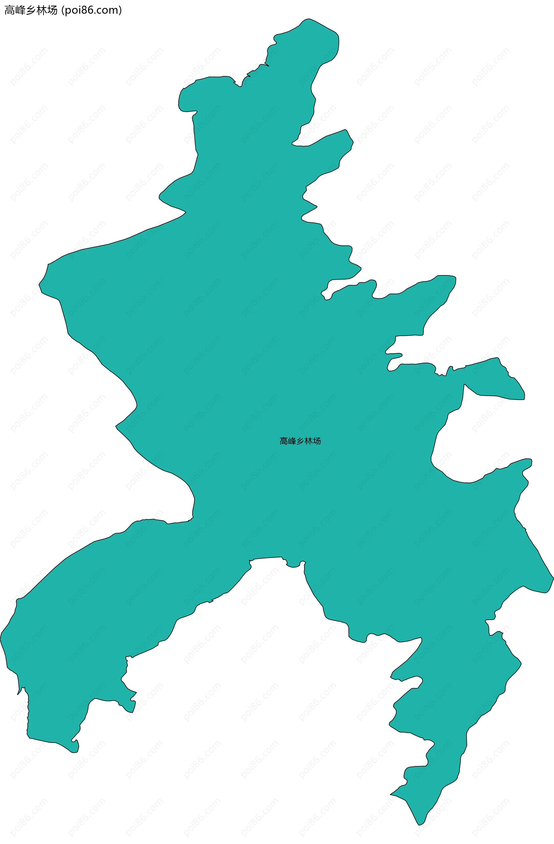 高峰乡林场边界地图