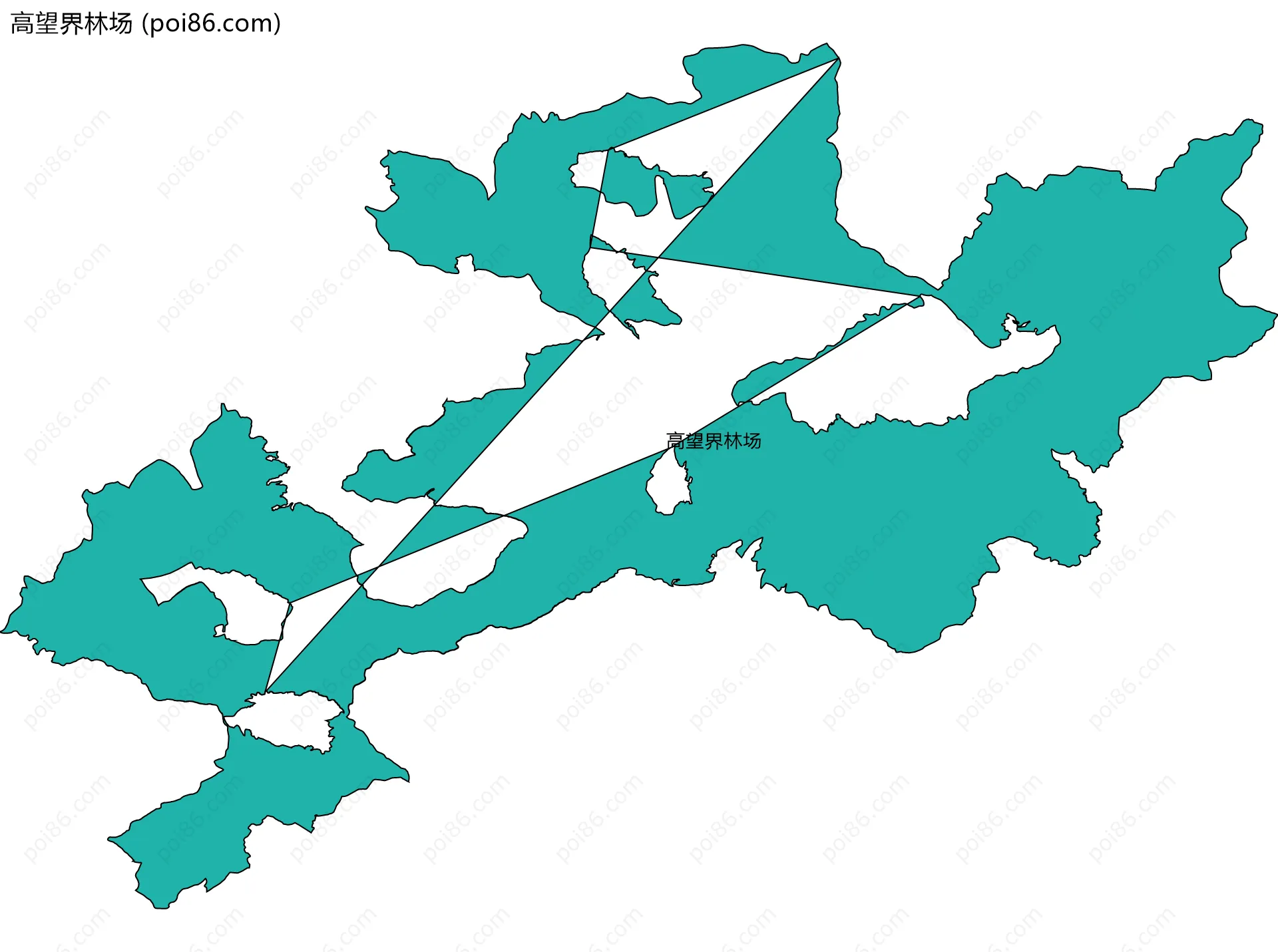 高望界林场边界地图