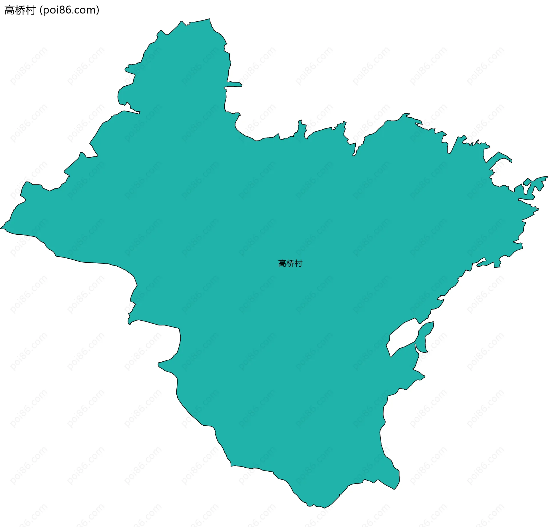 高桥村边界地图