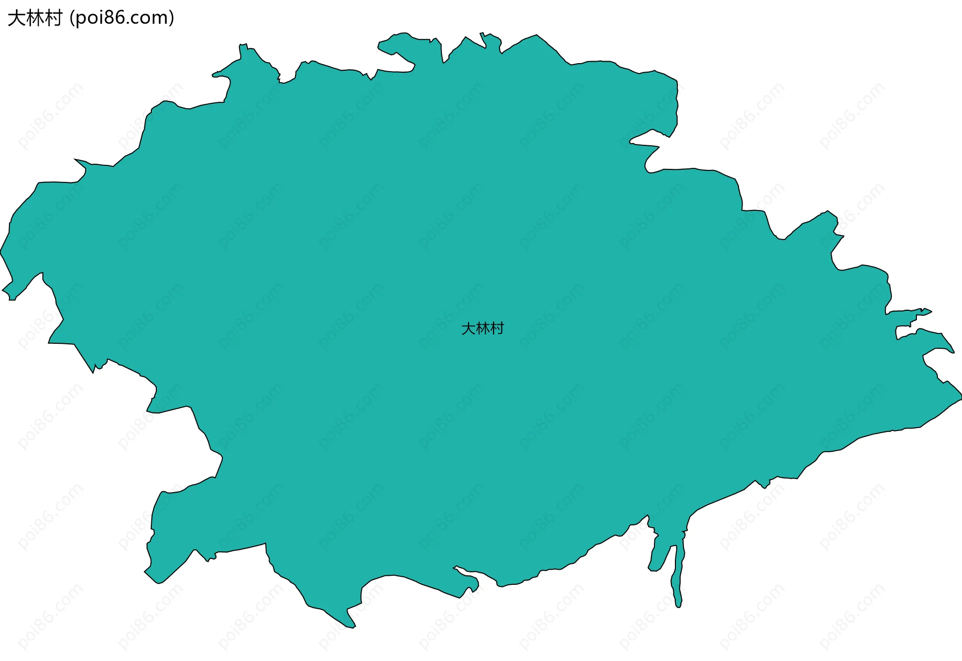 大林村边界地图