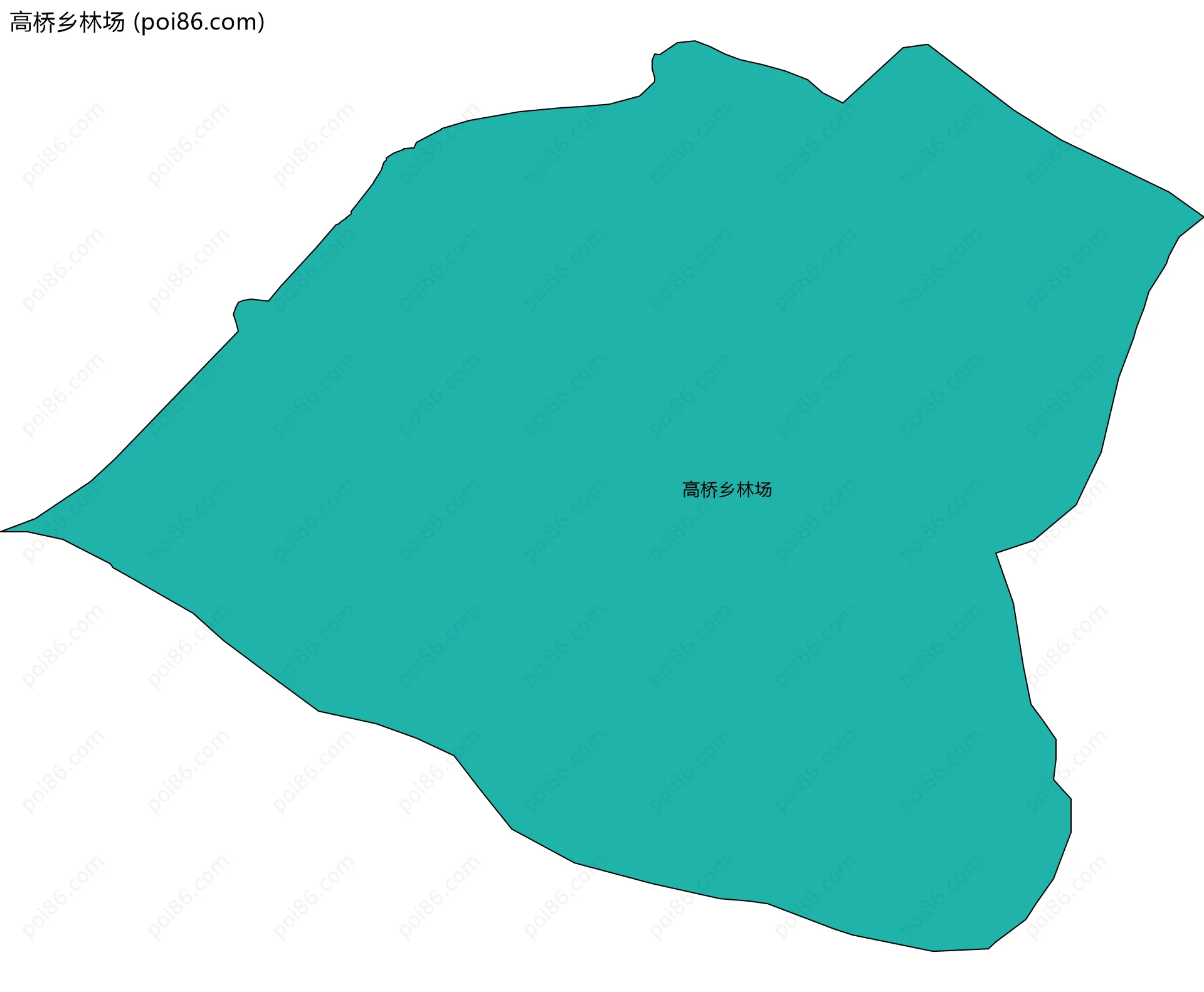 高桥乡林场边界地图