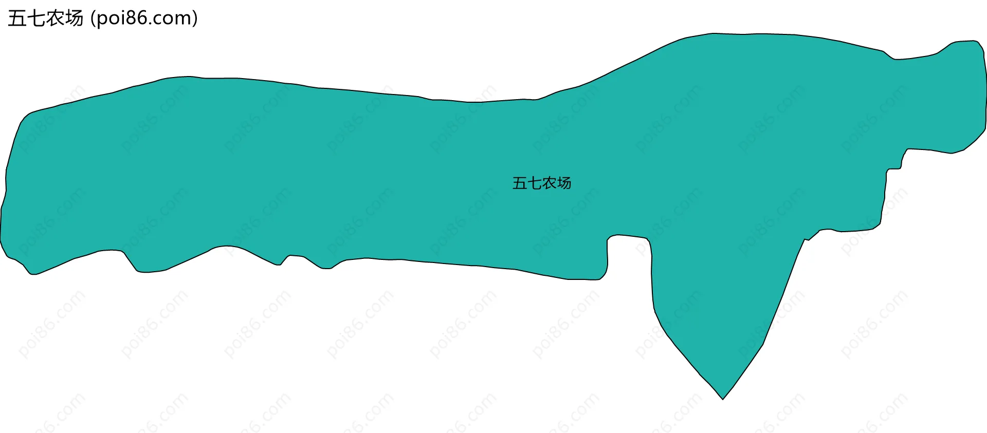 五七农场边界地图