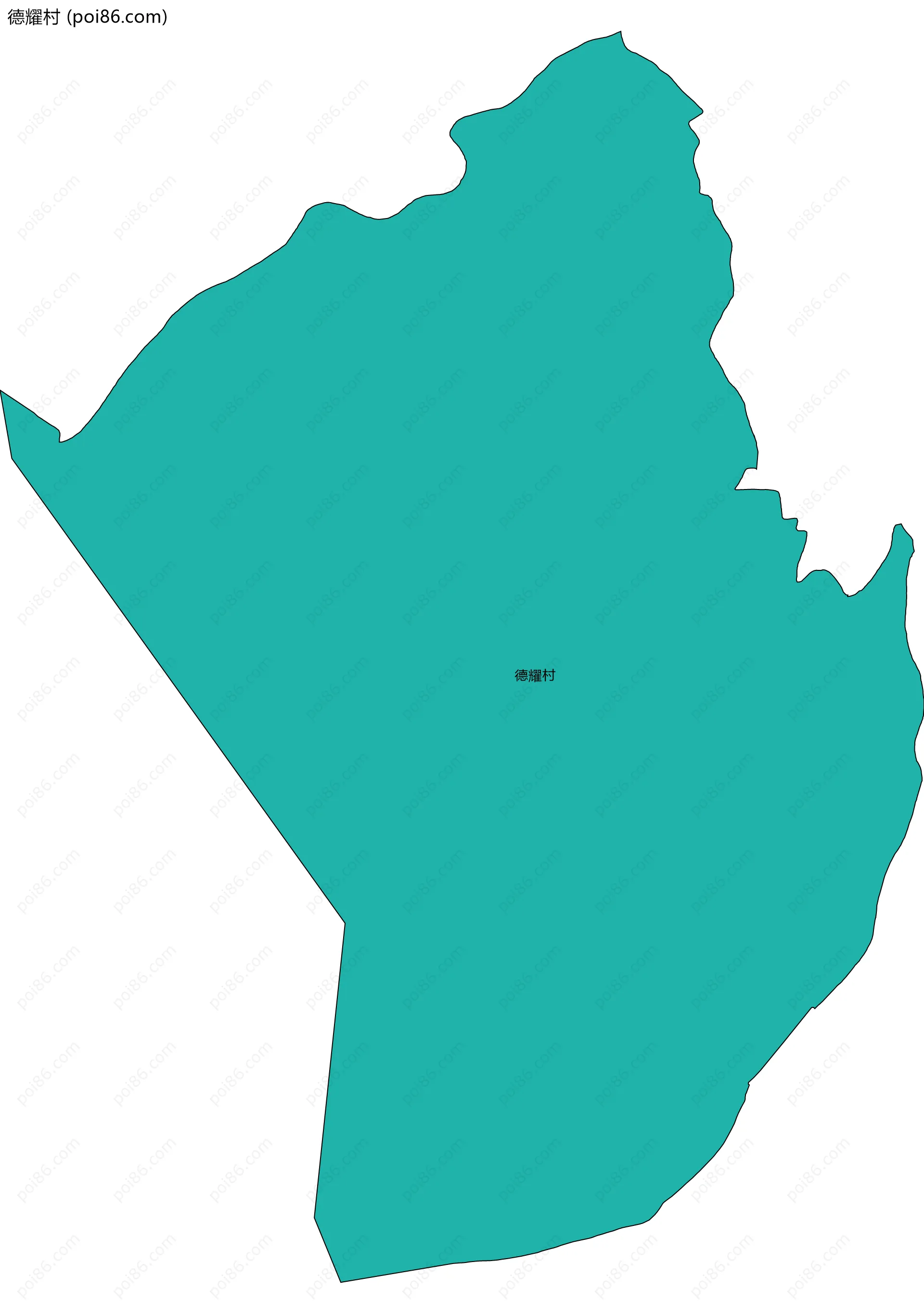 德耀村边界地图