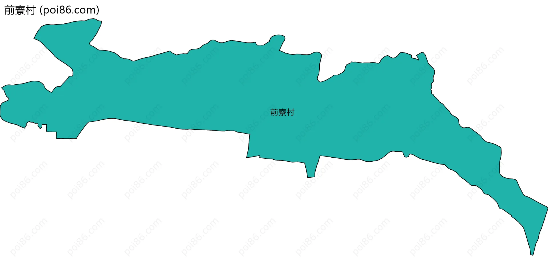 前寮村边界地图