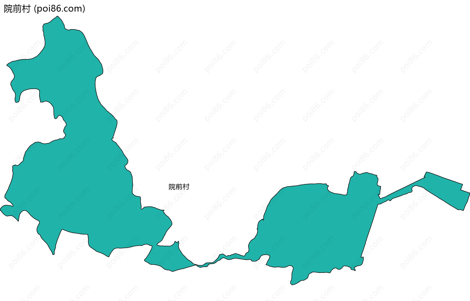院前村边界地图