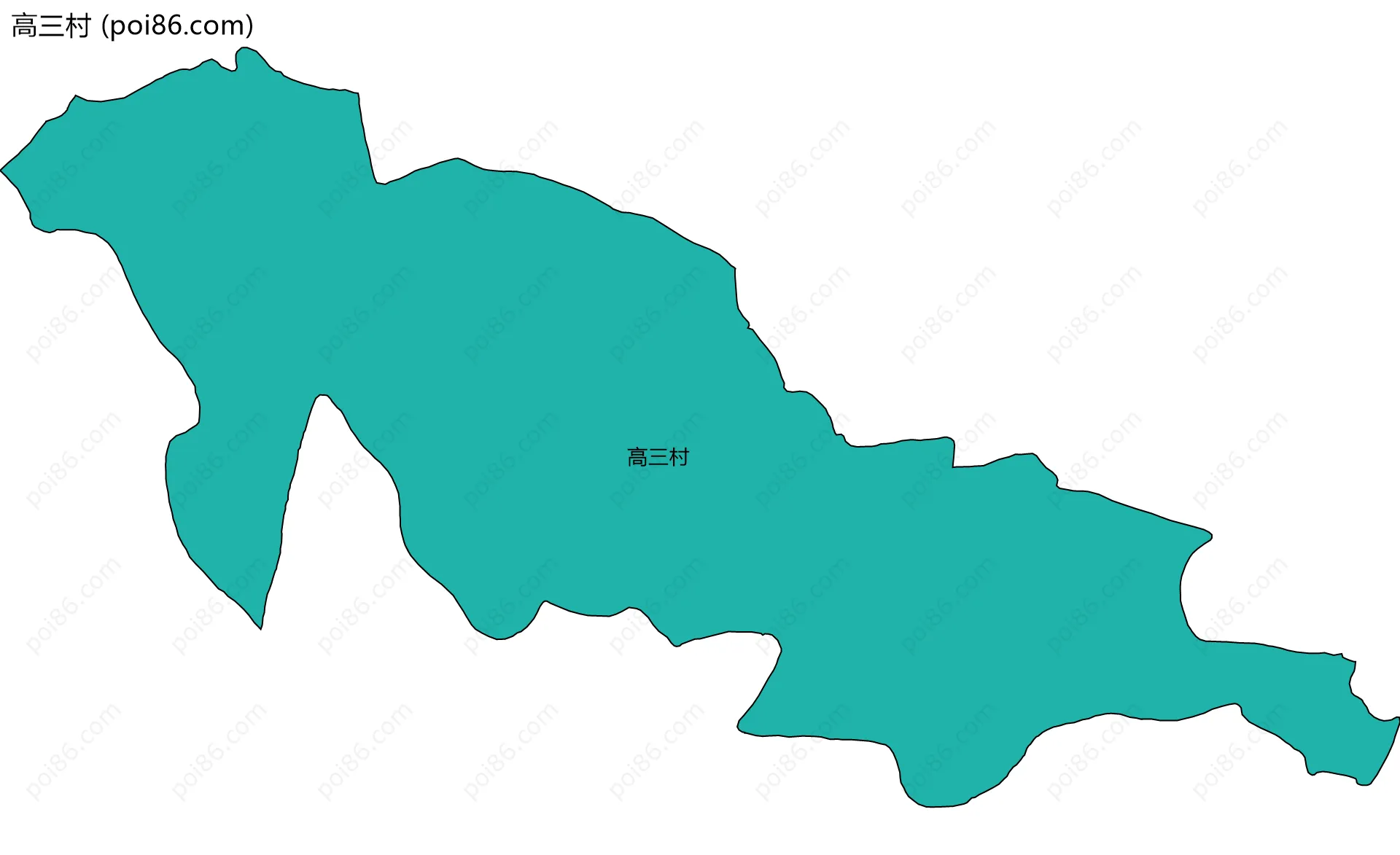 高三村边界地图