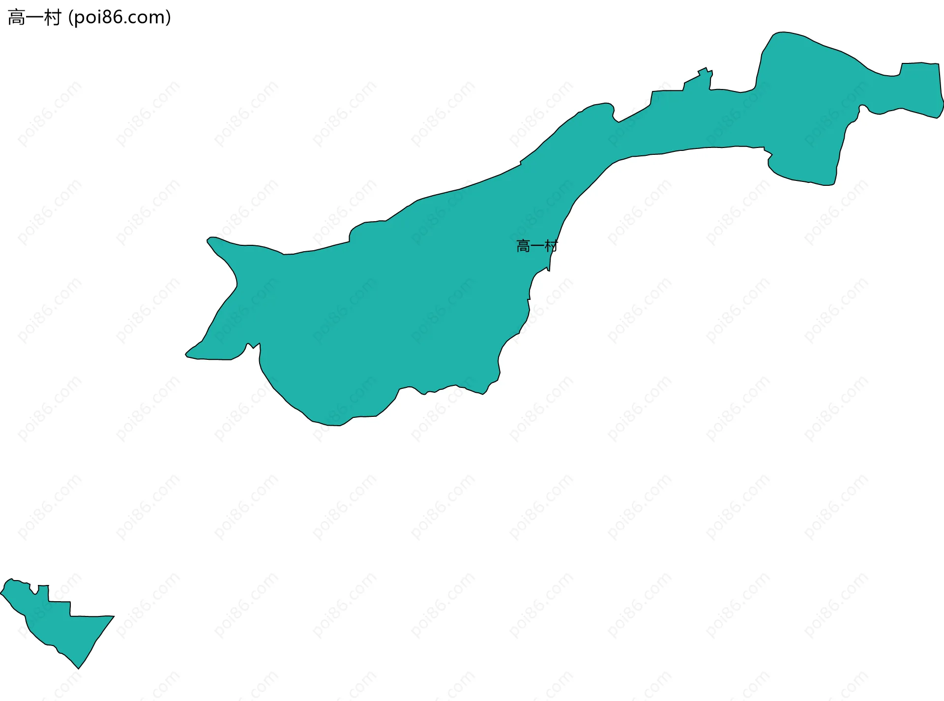 高一村边界地图
