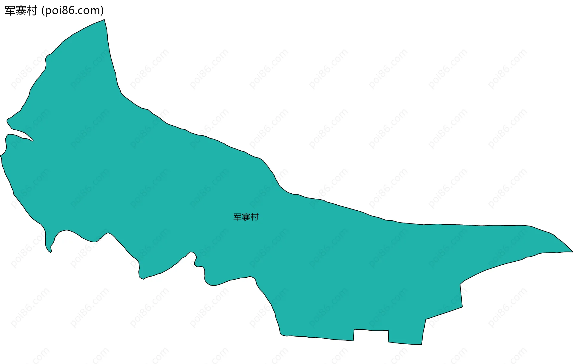 军寨村边界地图