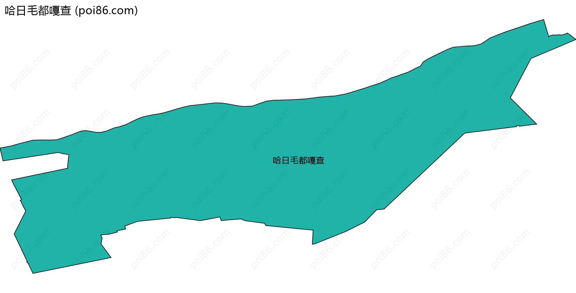 哈日毛都嘎查边界地图