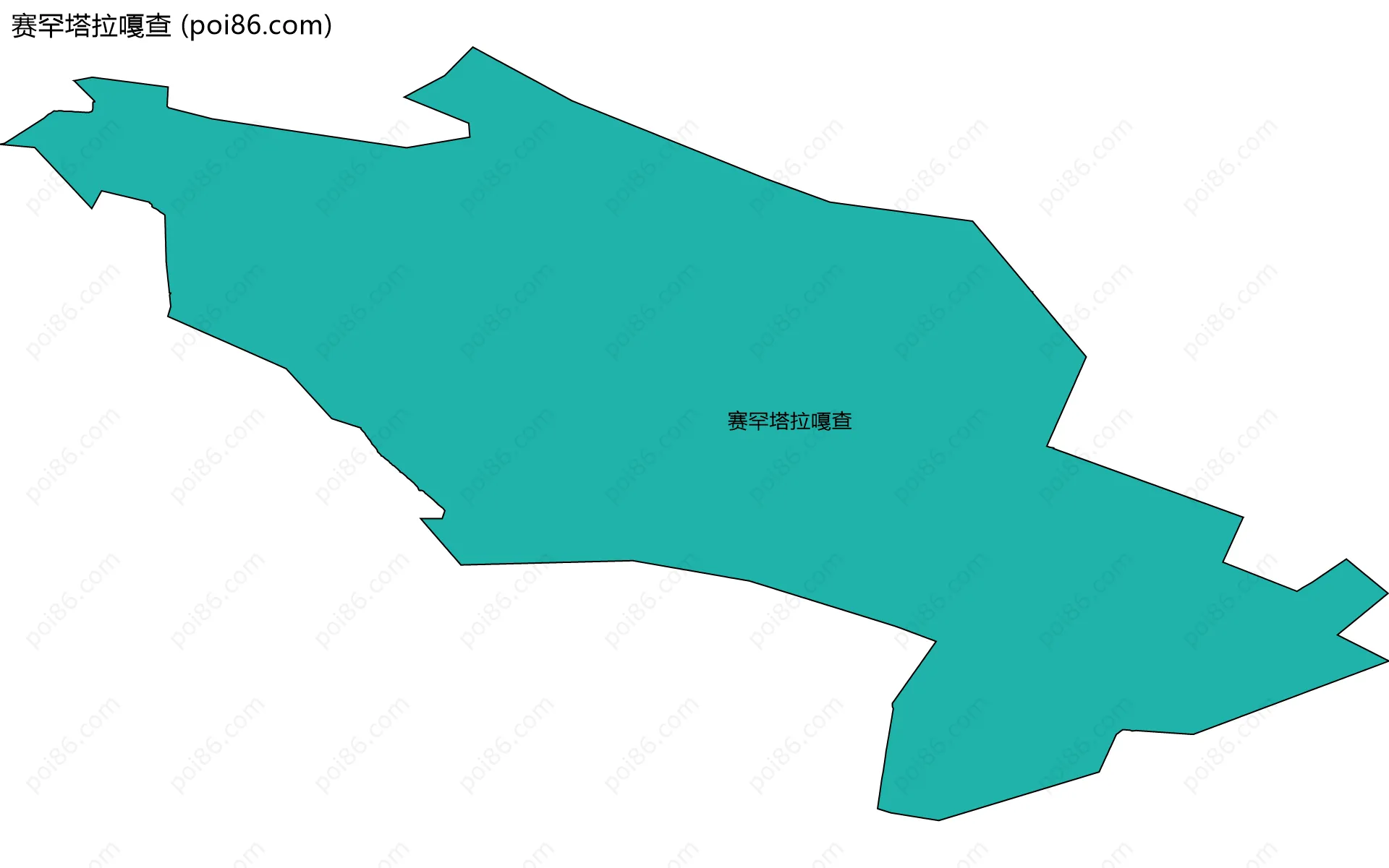 赛罕塔拉嘎查边界地图