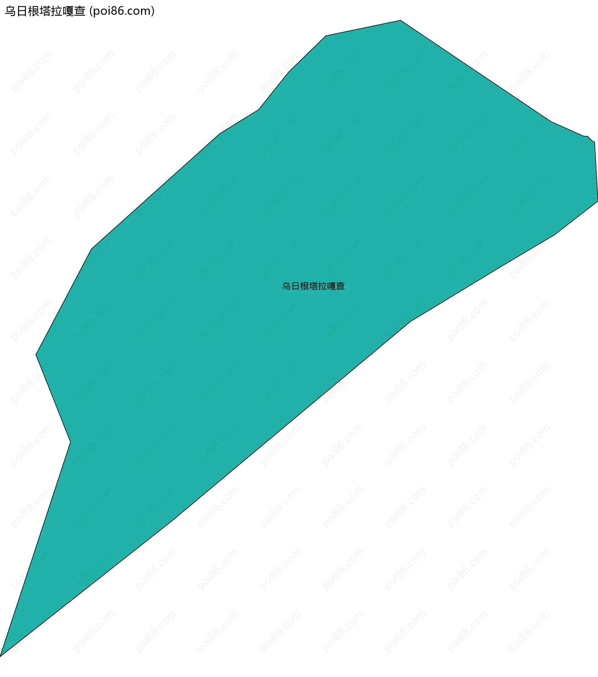 乌日根塔拉嘎查边界地图