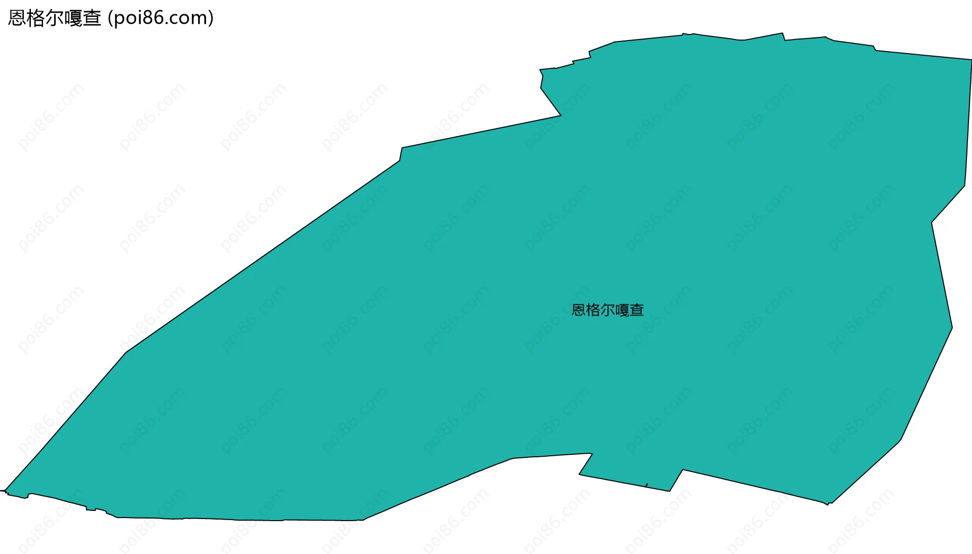 恩格尔嘎查边界地图