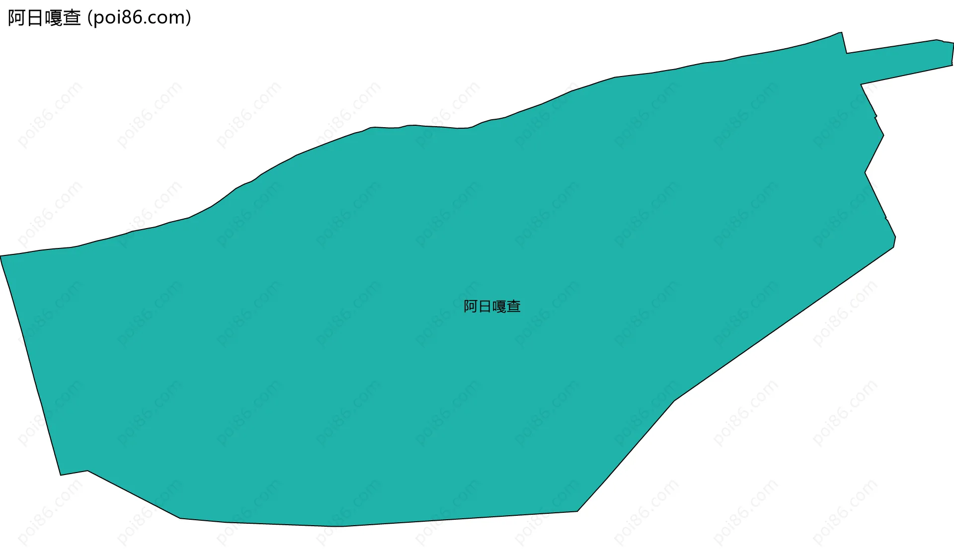 阿日嘎查边界地图