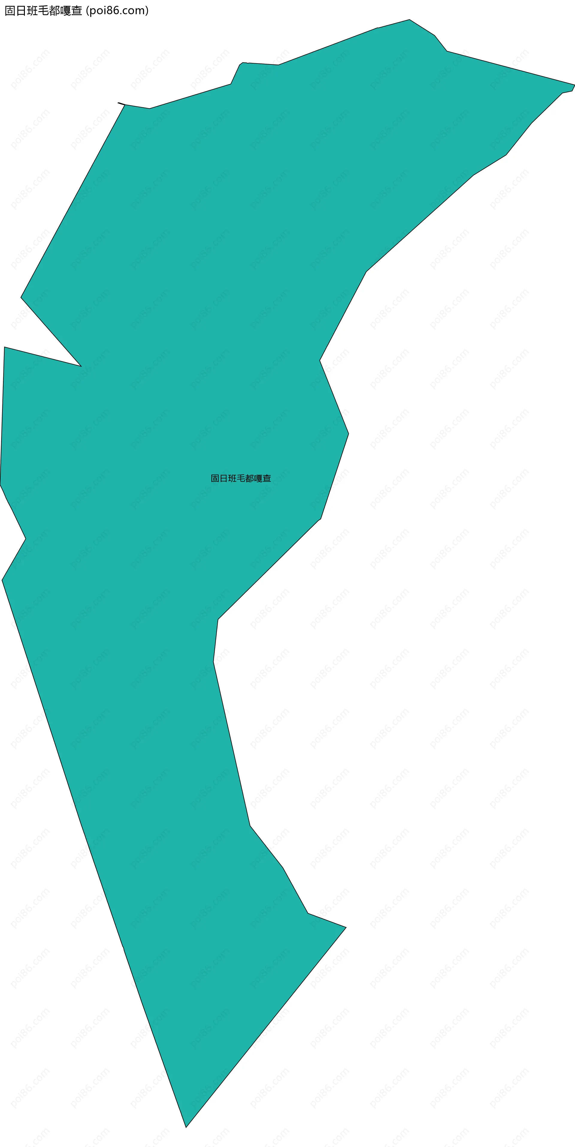 固日班毛都嘎查边界地图