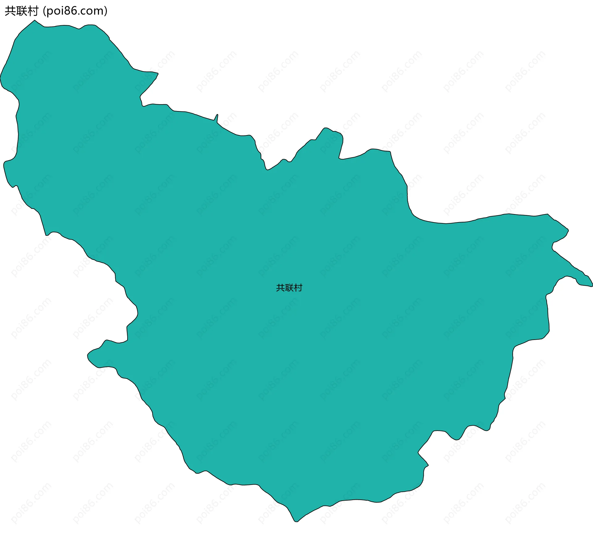 共联村边界地图