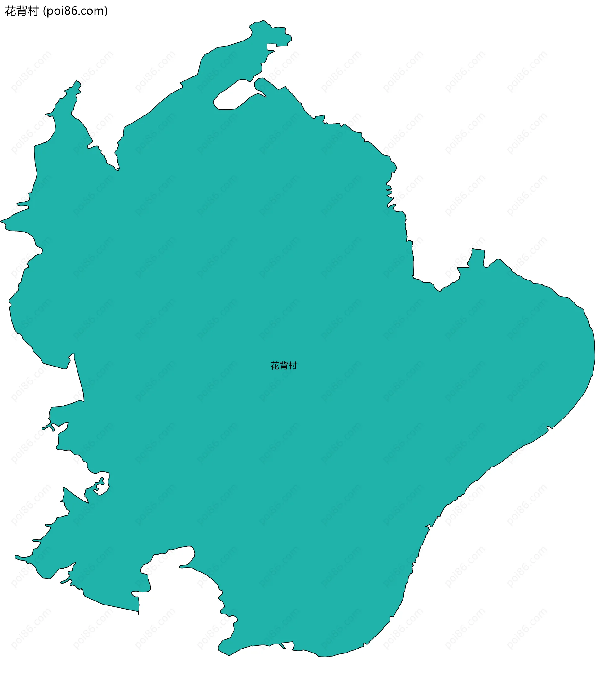 花背村边界地图