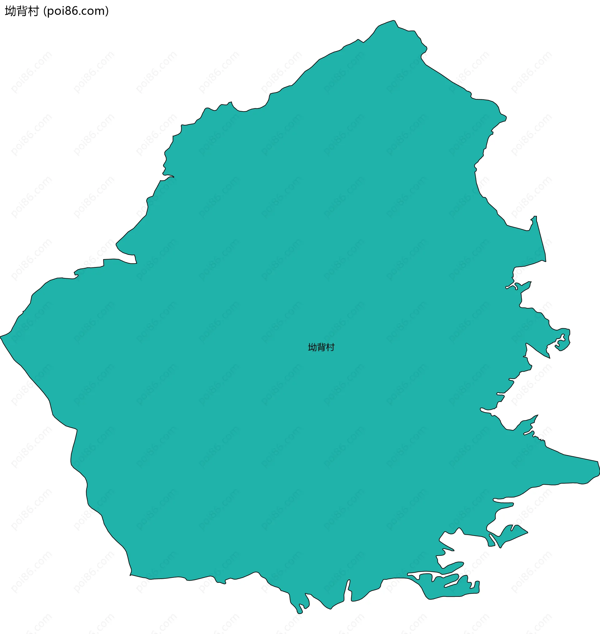 坳背村边界地图