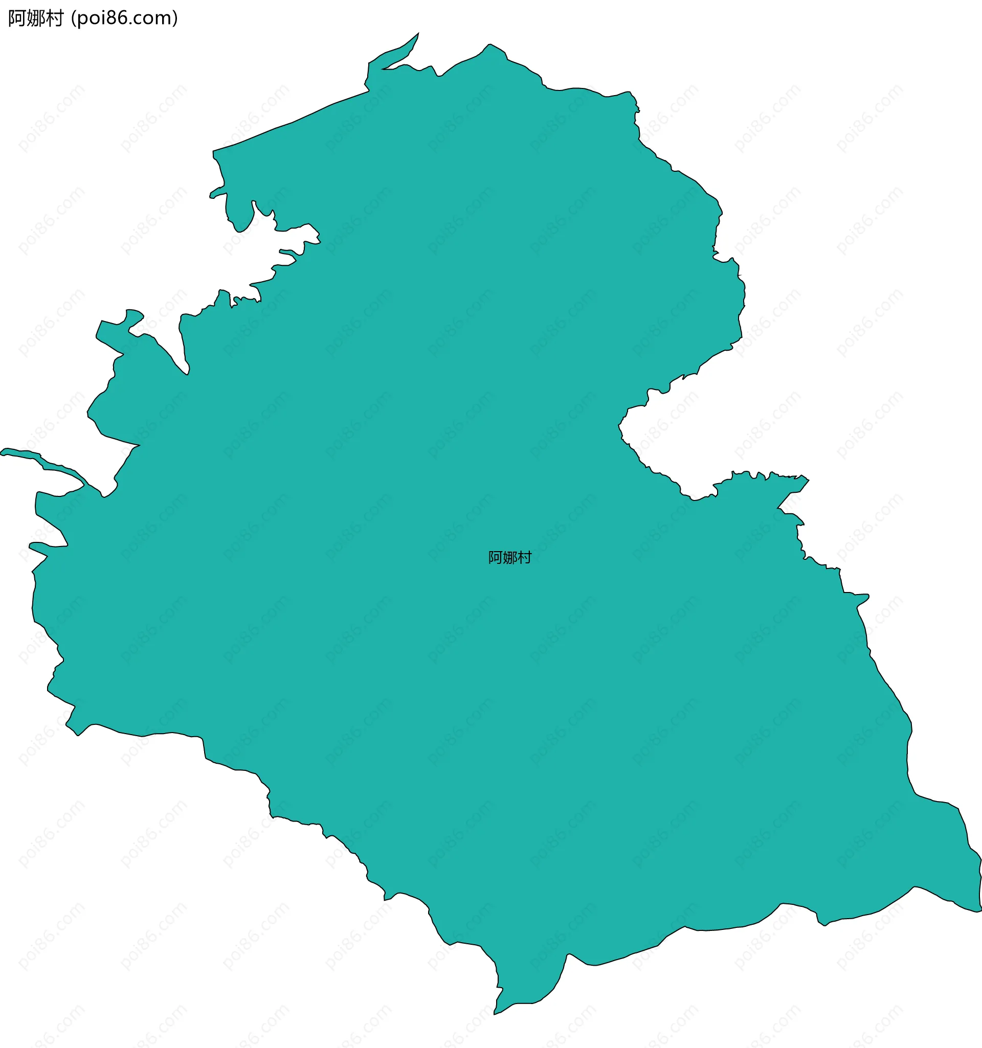 阿娜村边界地图