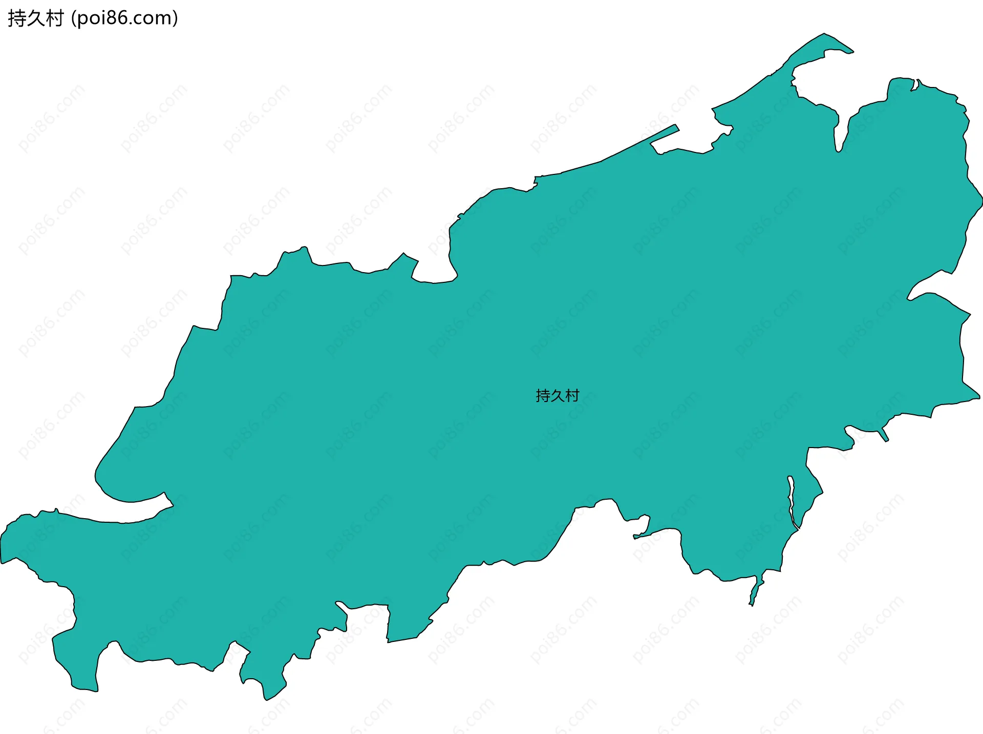 持久村边界地图
