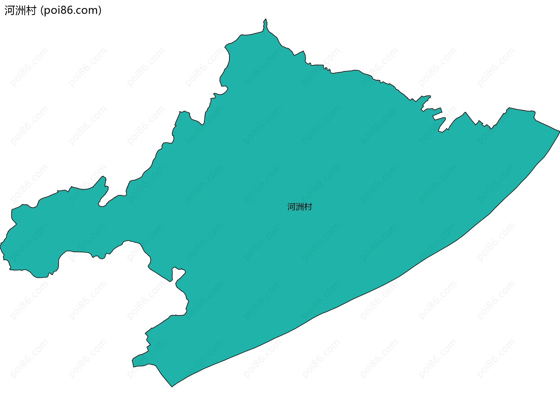 河洲村边界地图