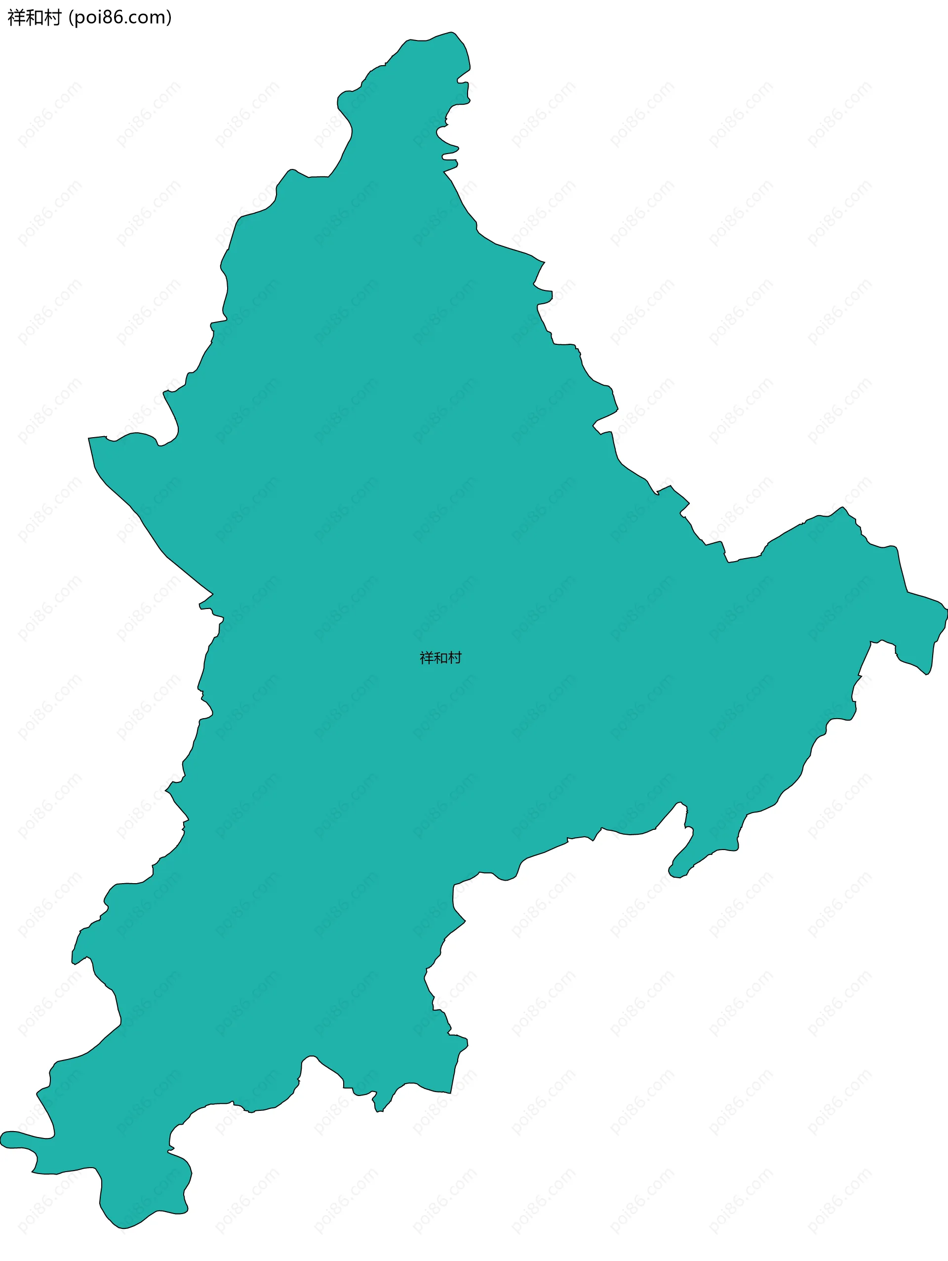 祥和村边界地图