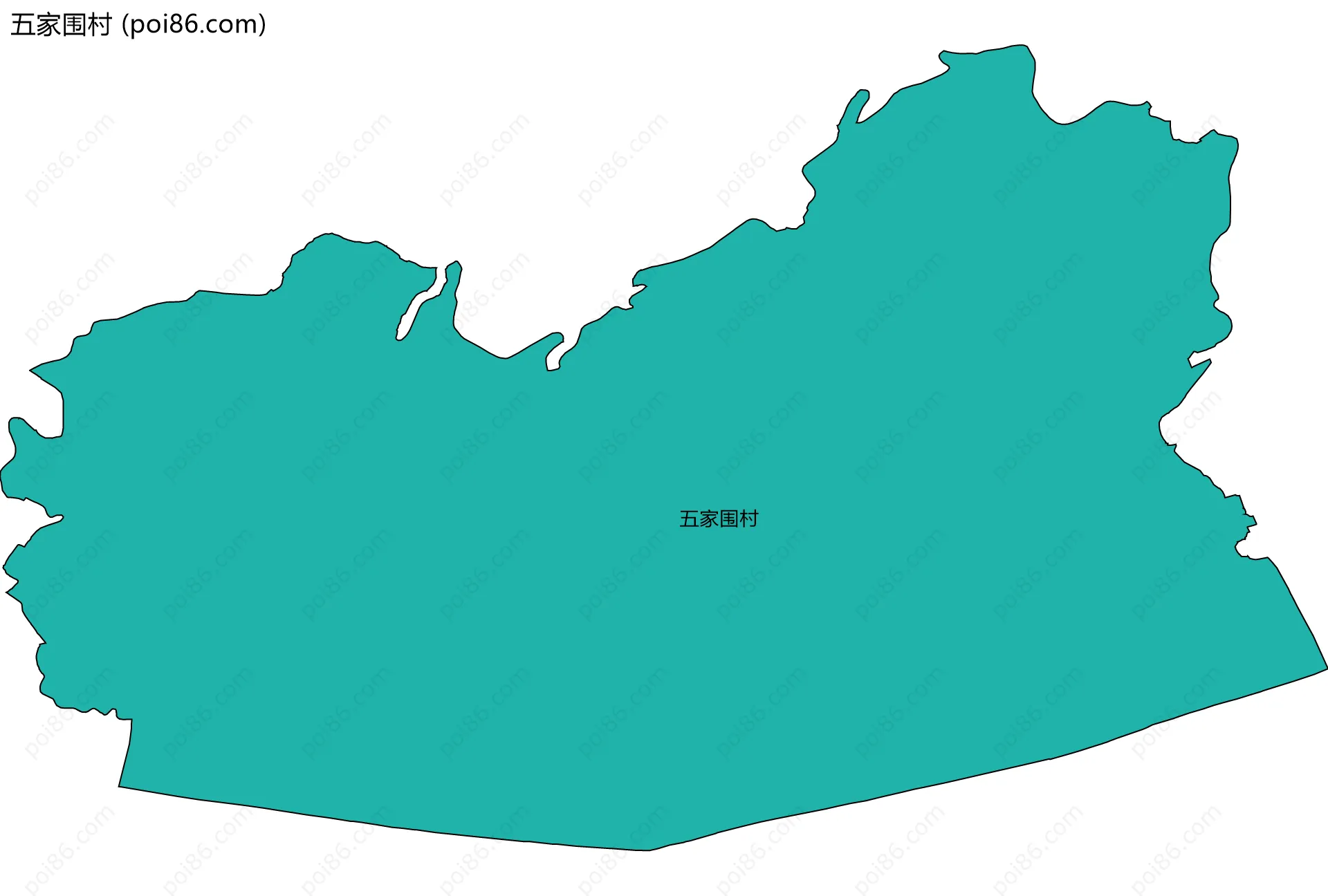 五家围村边界地图