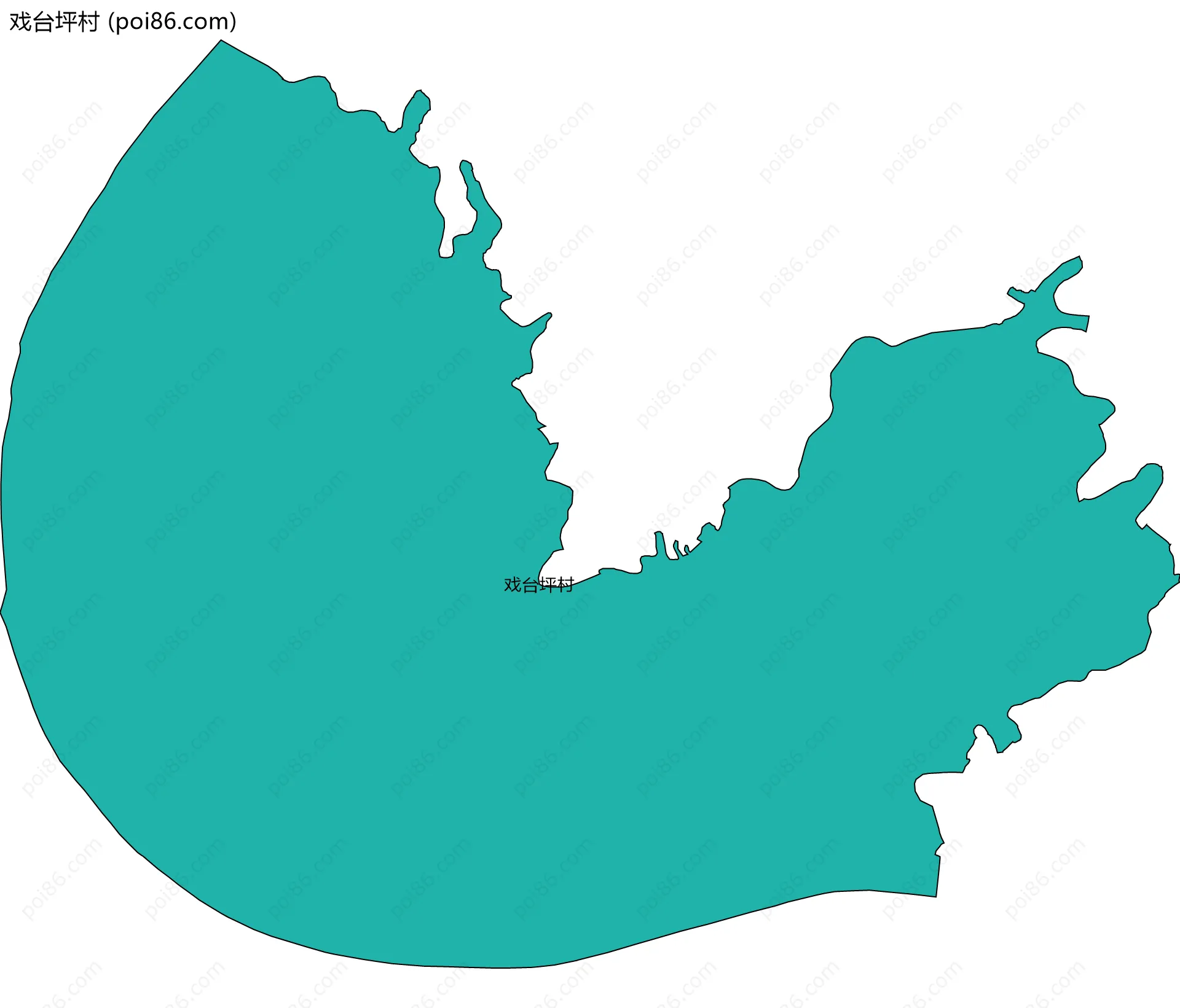 戏台坪村边界地图