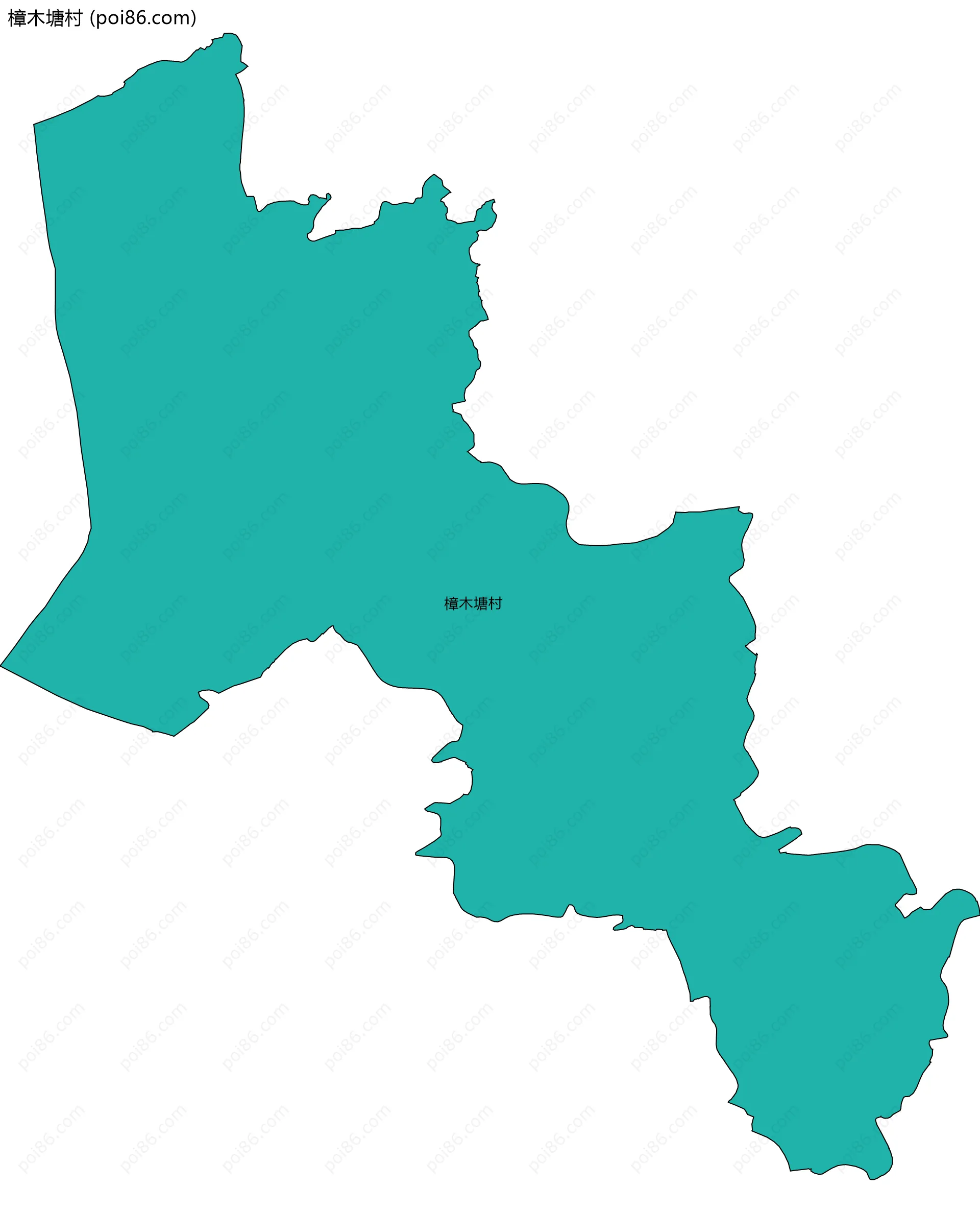 樟木塘村边界地图