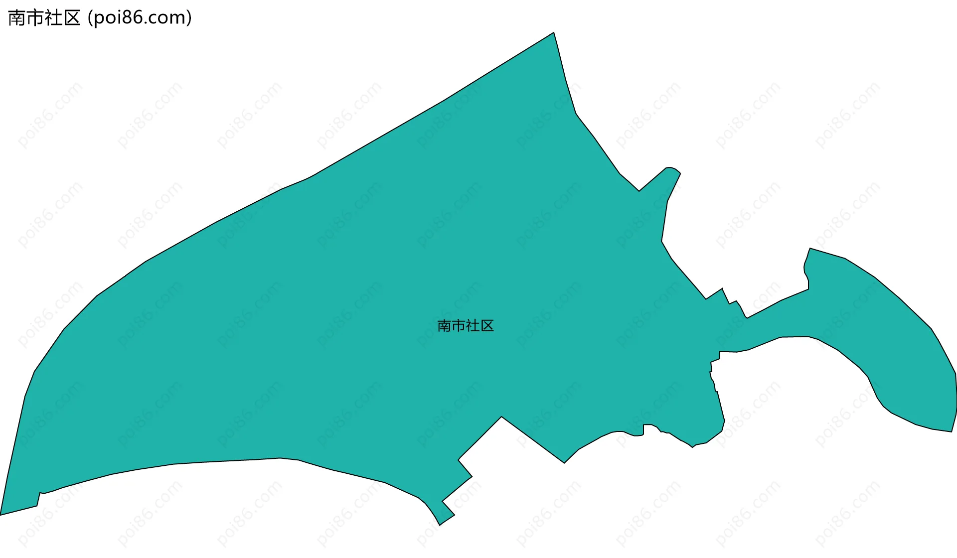 南市社区边界地图