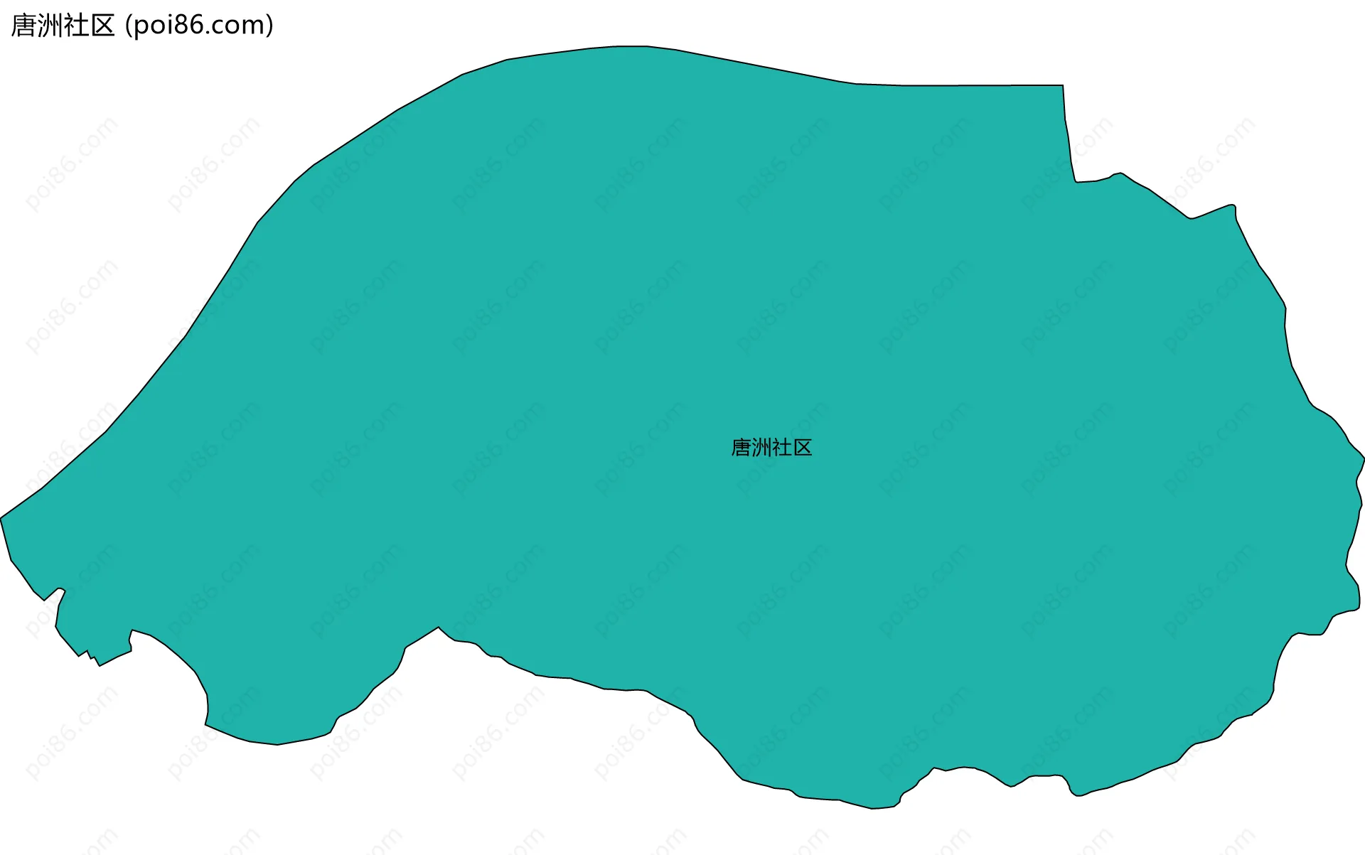 唐洲社区边界地图